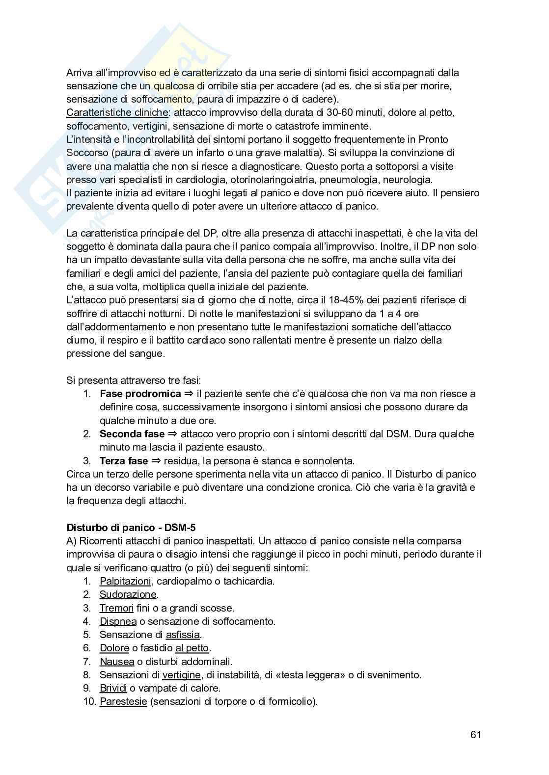 Psicologia clinica  Pag. 61
