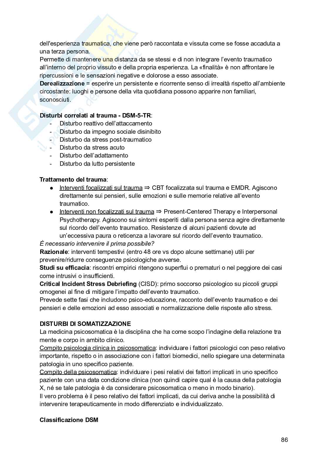 Psicologia clinica  Pag. 86