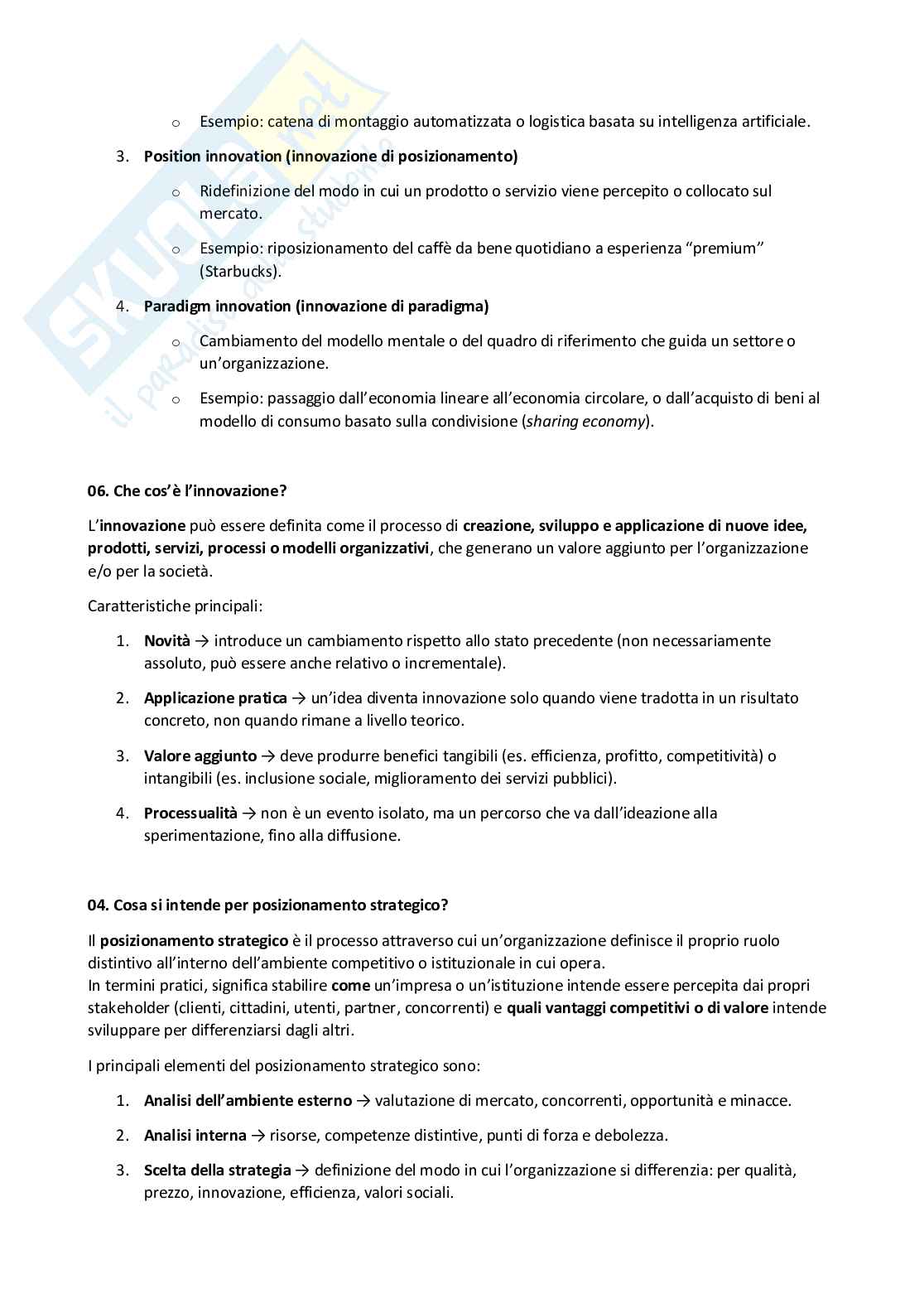 Paniere Organizzazione e contabilità delle amministrazioni e dei servizi pubblici - Risposte aperte (2025) Pag. 41