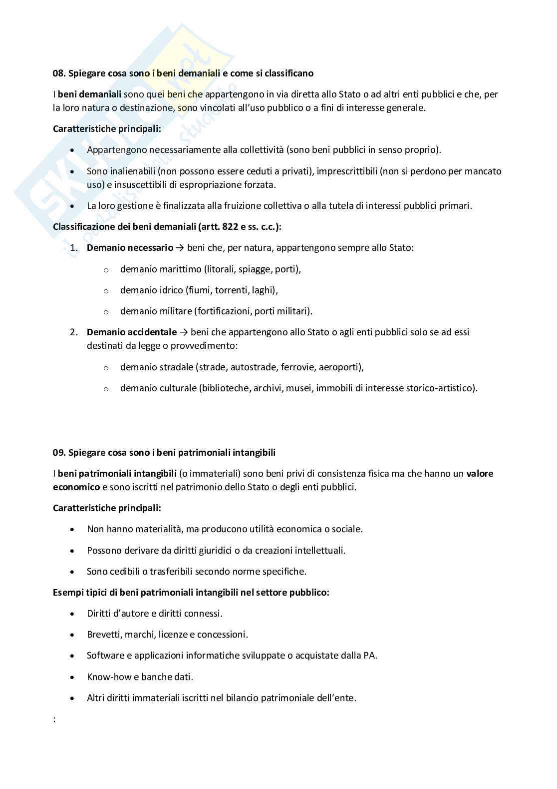 Paniere Organizzazione e contabilità delle amministrazioni e dei servizi pubblici - Risposte aperte (2025) Pag. 56
