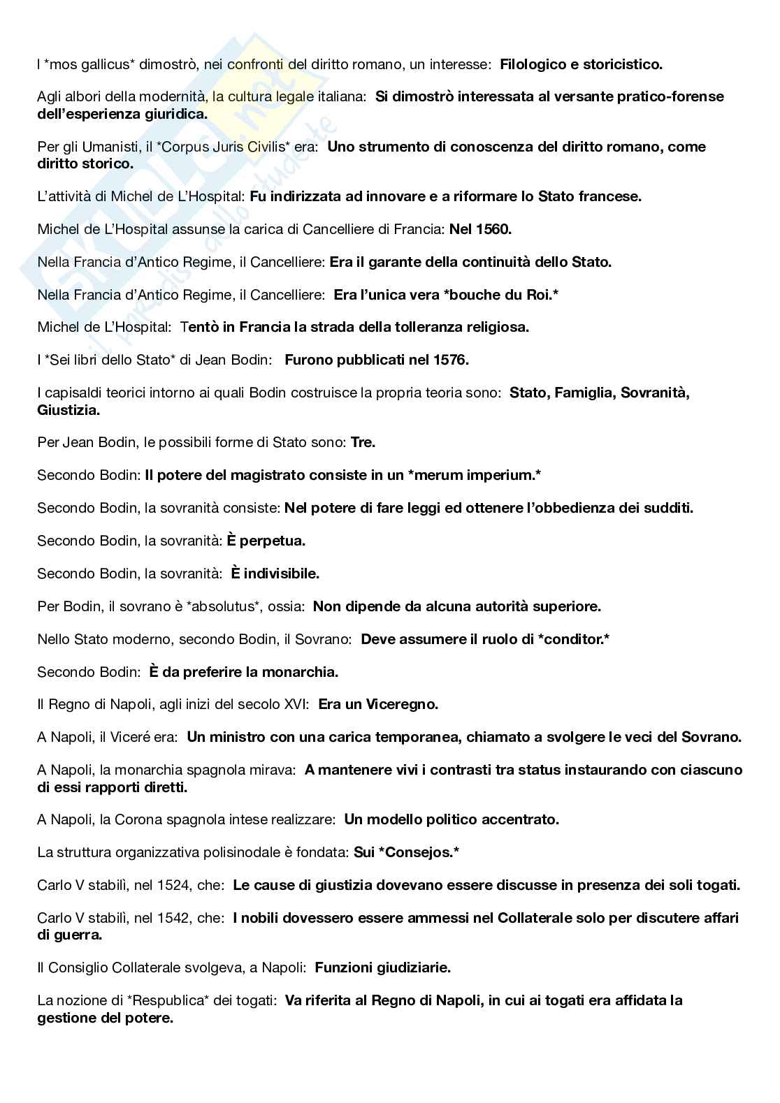 Paniere aggiornato 2025 - Storia del diritto dal Medioevo all'età contemporanea Pag. 6