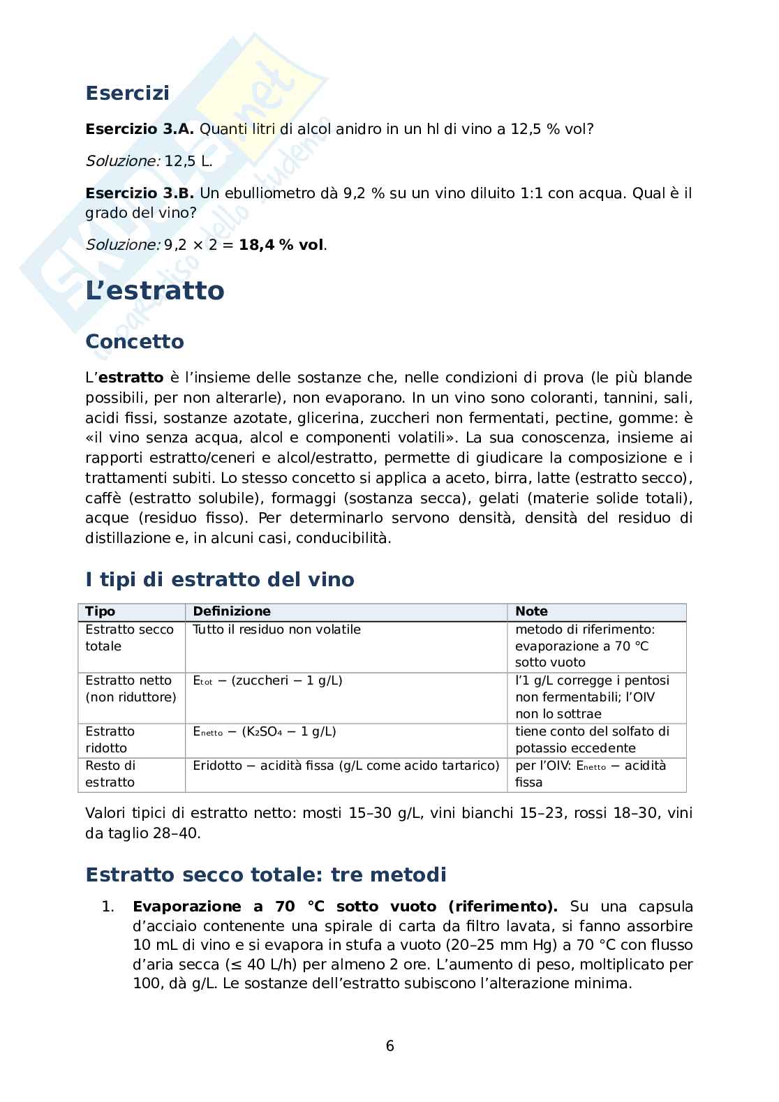 Appunti di Analisi chimica degli alimenti Pag. 6