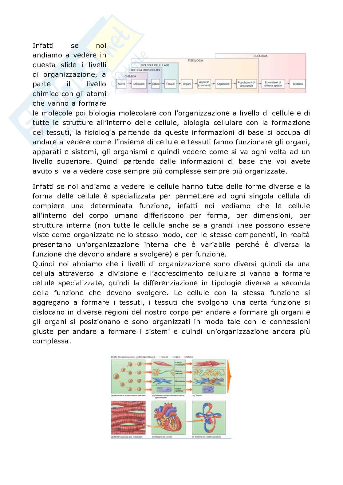 Fisiologia generale - Parte 1  Pag. 2