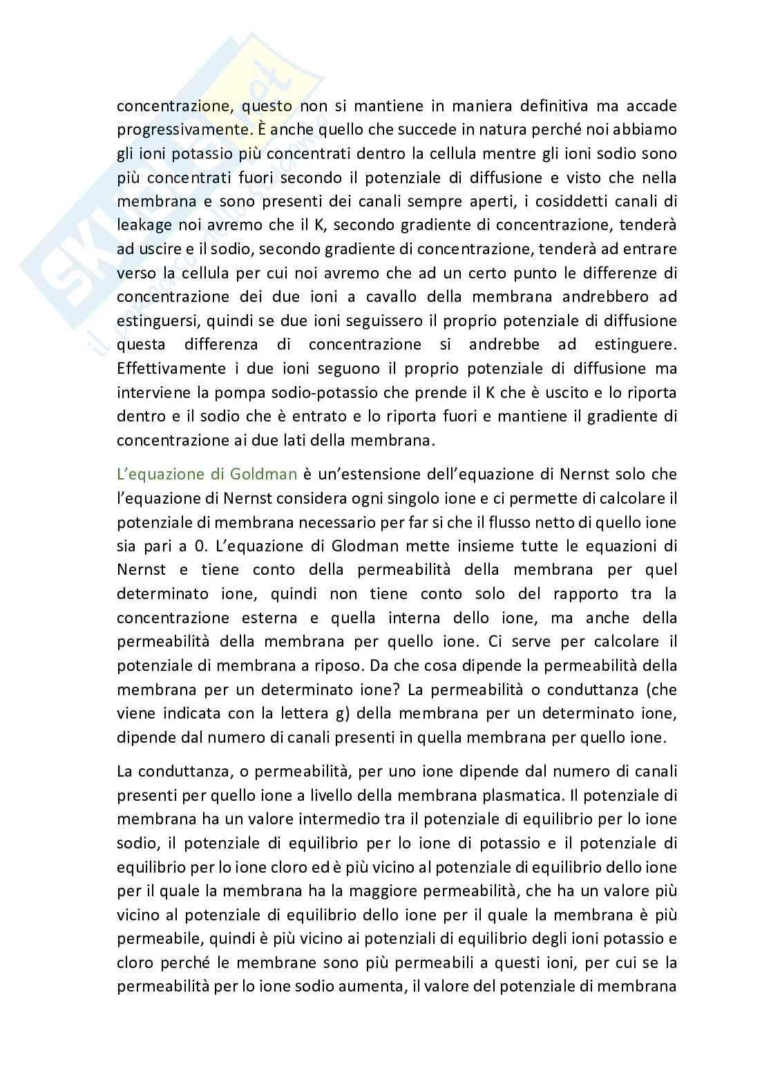 Fisiologia generale - Parte 1  Pag. 71