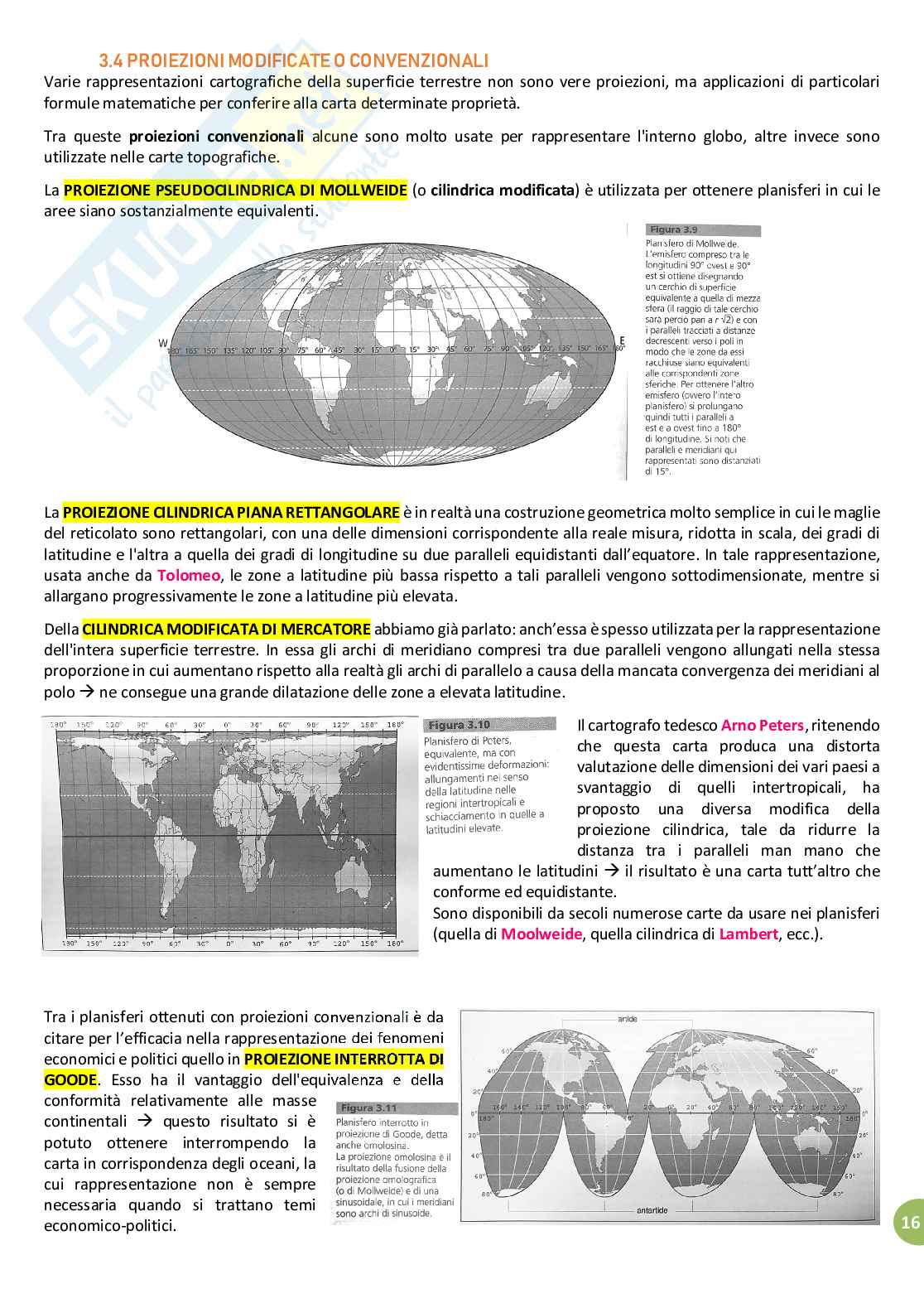 Riassunto esame Geografia e Didattica della Geografia, prof. Ugolini, libro consigliato Geocartografia, Guida alla lettura delle carte geotopografiche, Lavagna, Lucarno Pag. 16
