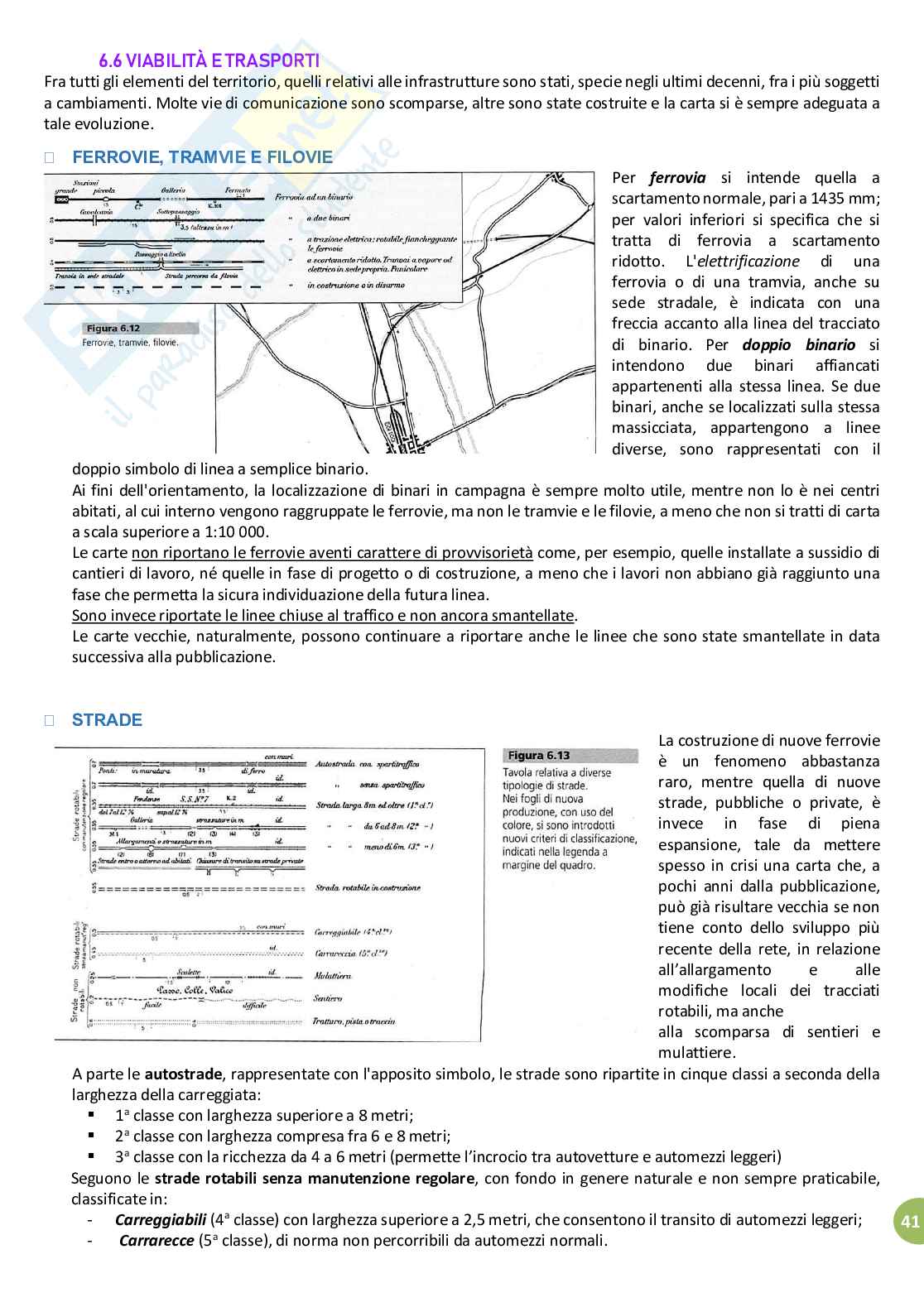 Riassunto esame Geografia e Didattica della Geografia, prof. Ugolini, libro consigliato Geocartografia, Guida alla lettura delle carte geotopografiche, Lavagna, Lucarno Pag. 41
