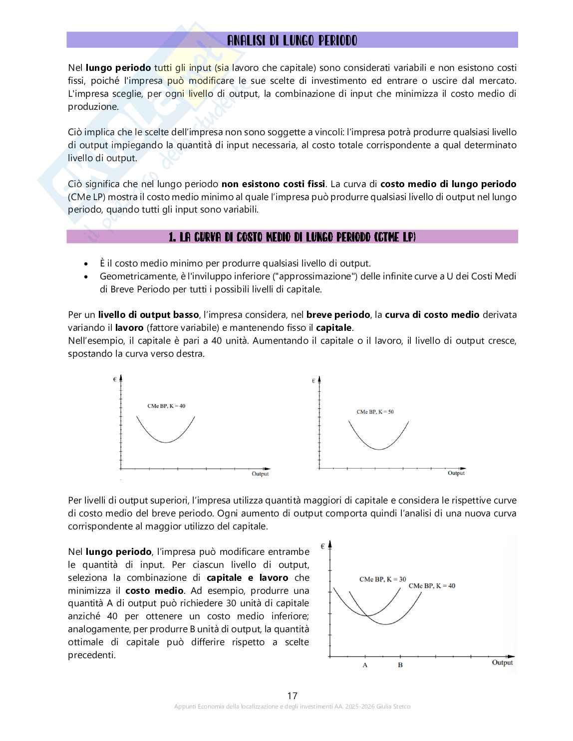 Appunti seconda lezione Economia della localizzazione e degli investimenti nel settore delle costruzioni Pag. 6