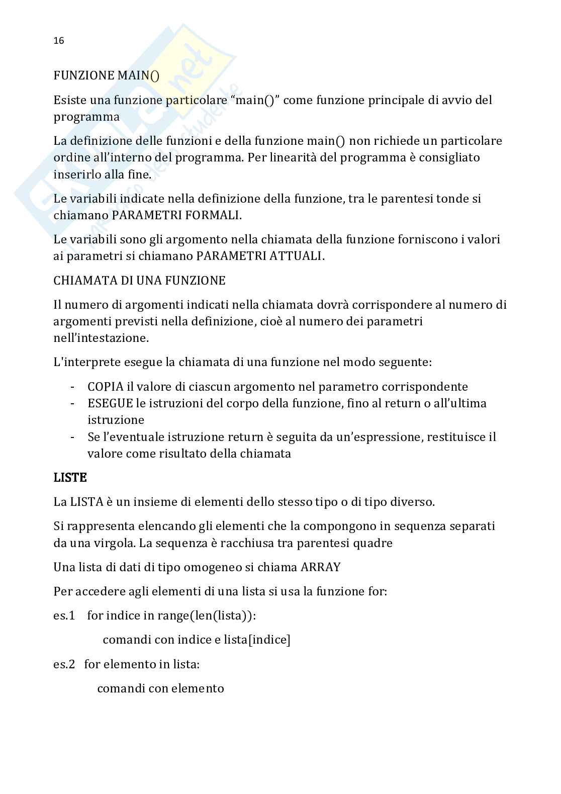 Fondamenti di informatica Pag. 16