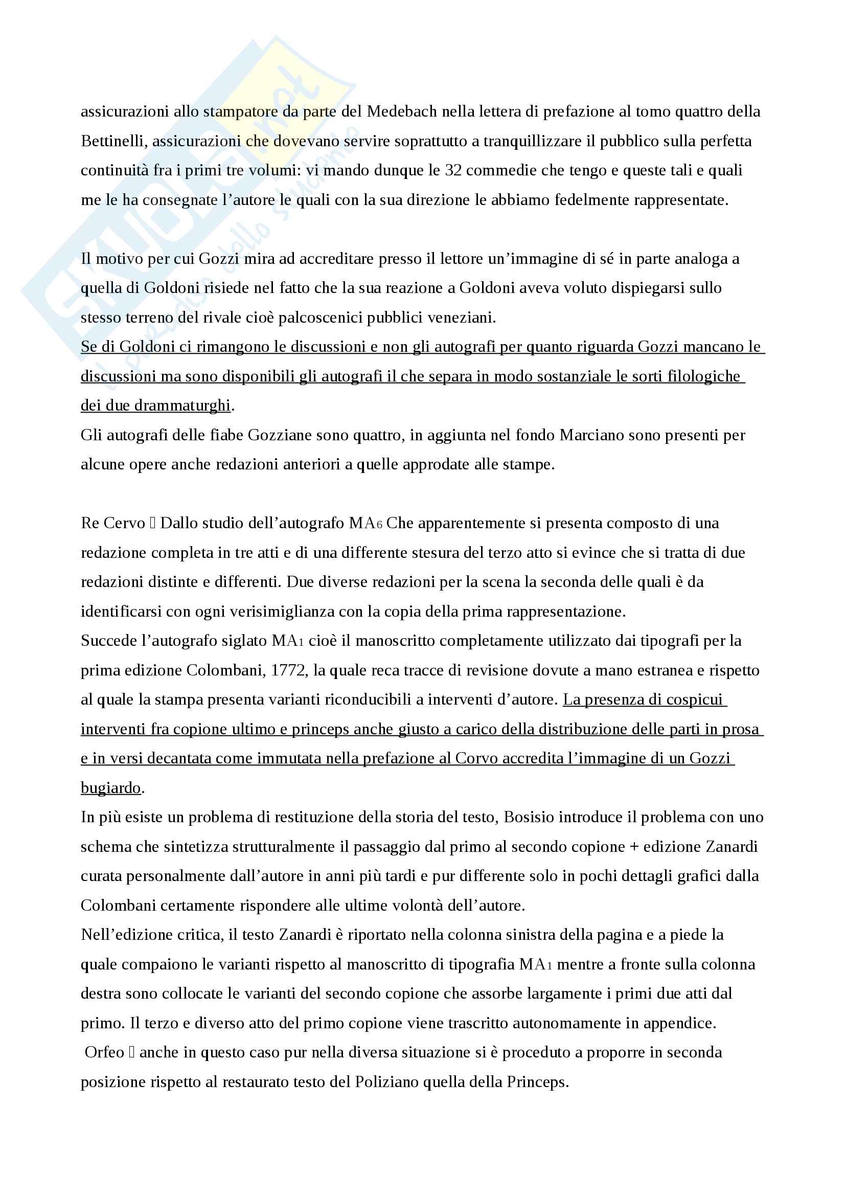 Riassunto esame Filologia, prof. Decaria, libro consigliato Testo per la scena - Testo per la stampa. Problemi di edizione, Laura Riccò Pag. 6