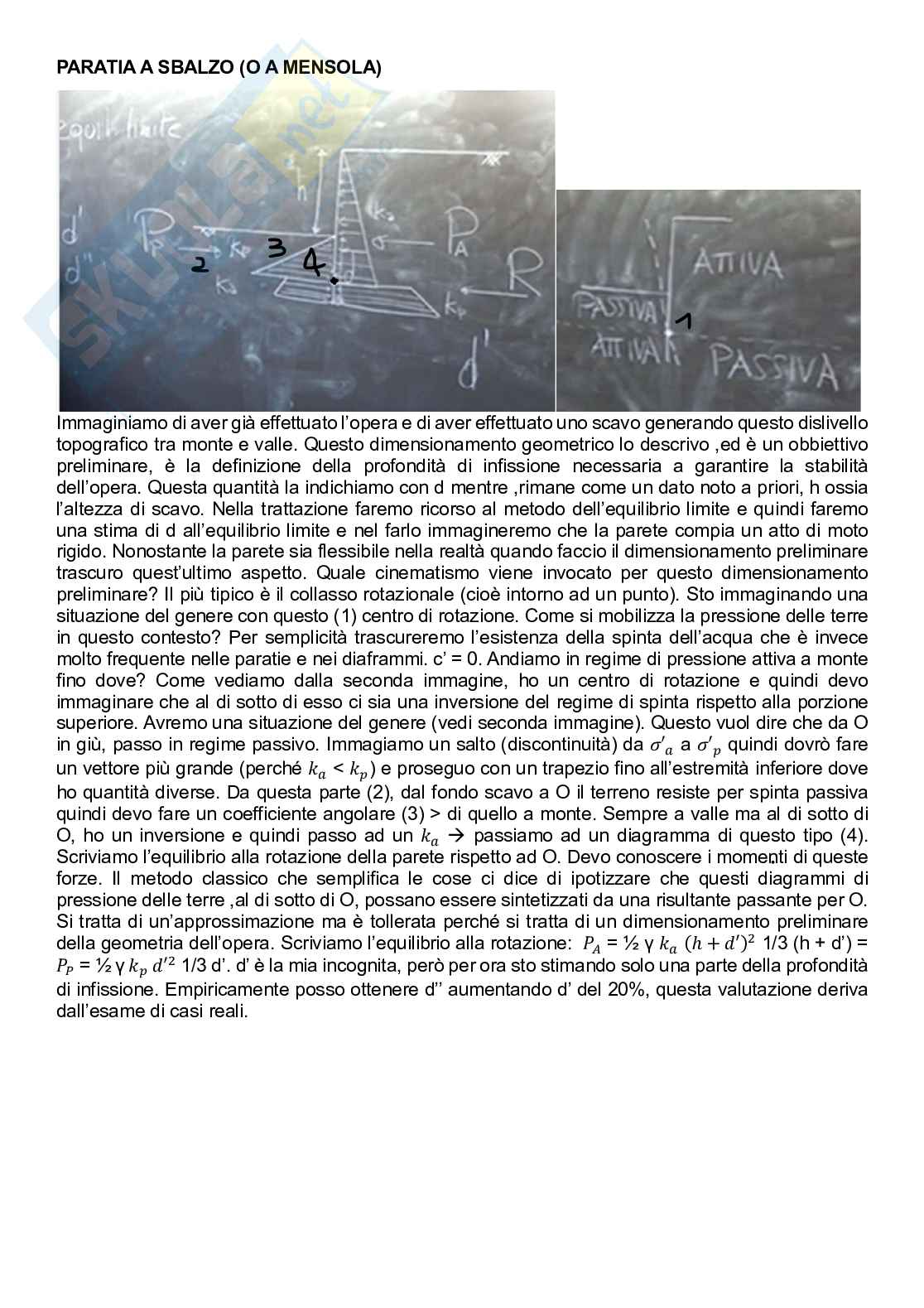 Meccanismi di collasso delle paratie Pag. 1