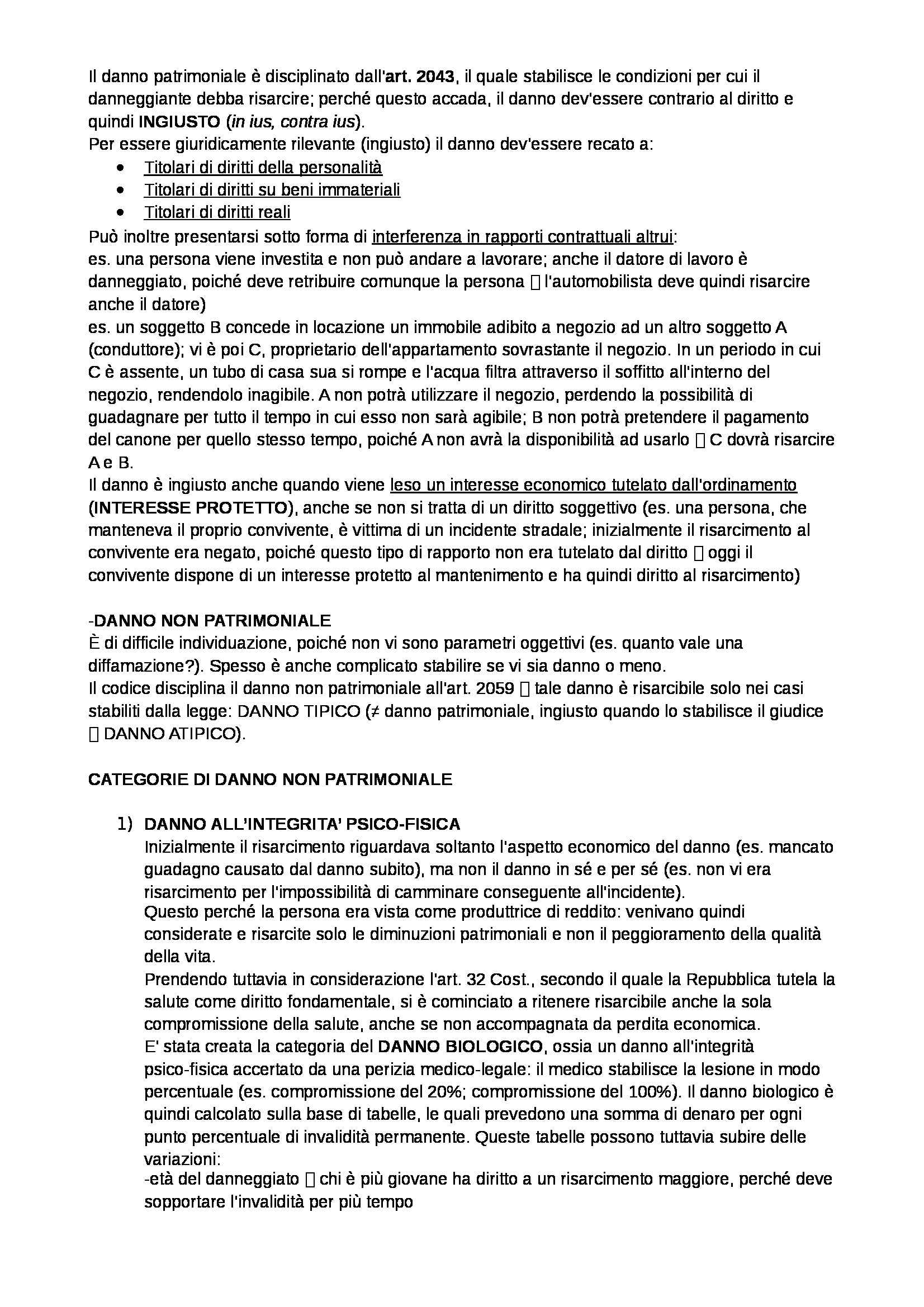 istituzioni di Diritto privato - responsabilità civile Pag. 2