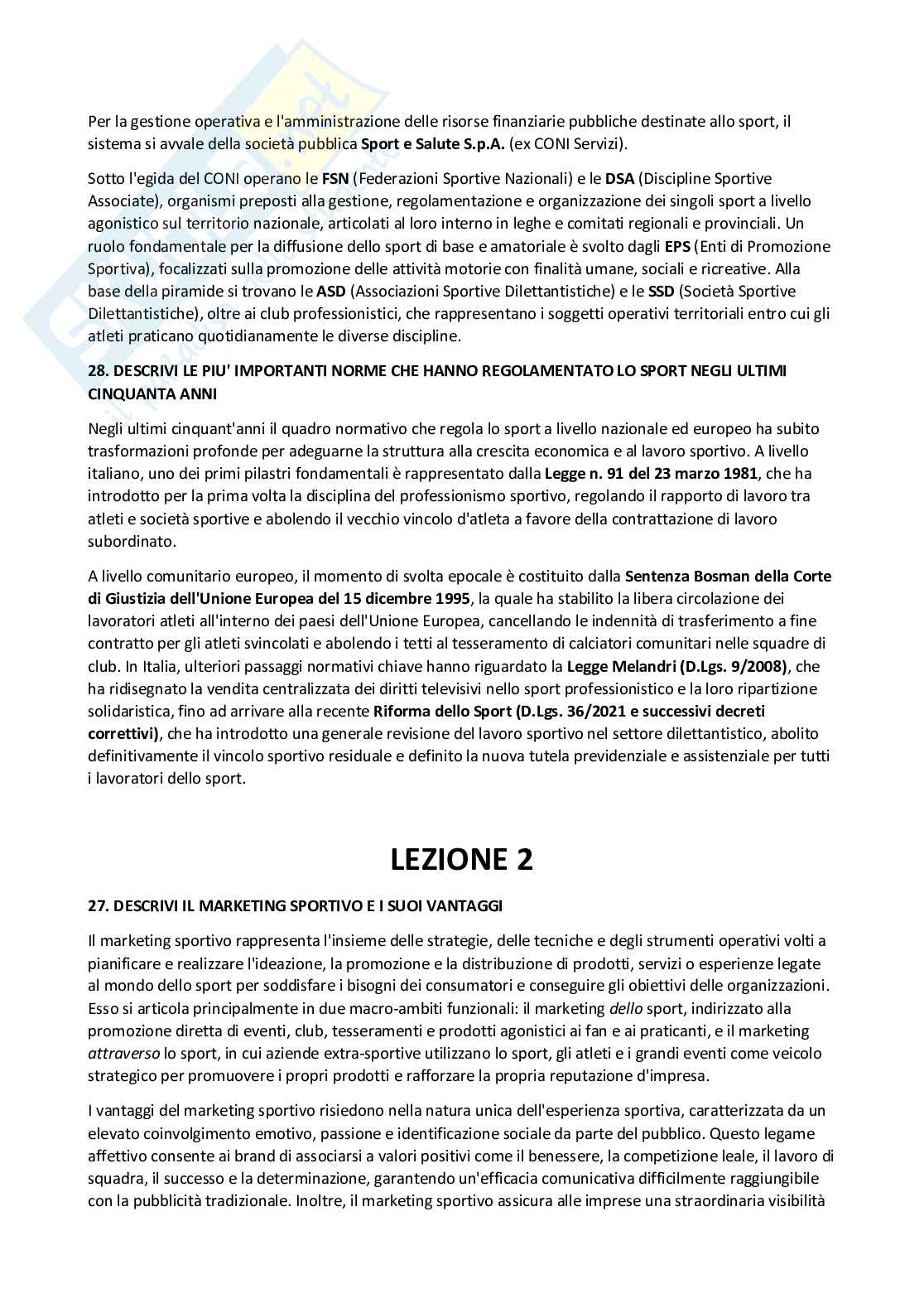 Paniere nuovo completo di Gestione e marketing delle imprese sportive Pag. 41