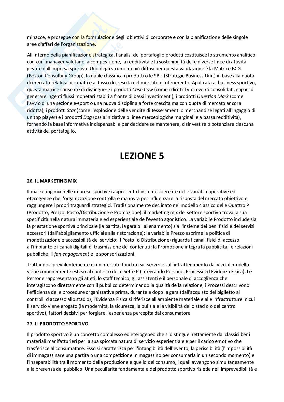 Paniere nuovo completo di Gestione e marketing delle imprese sportive Pag. 46