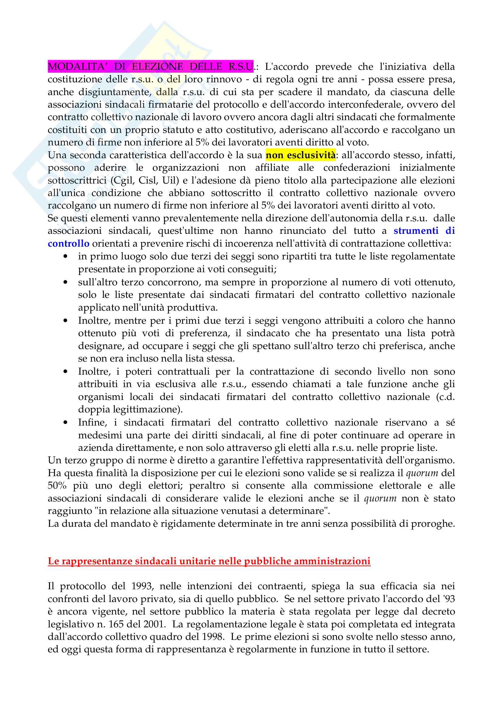 Diritto del lavoro - Appunti Pag. 31