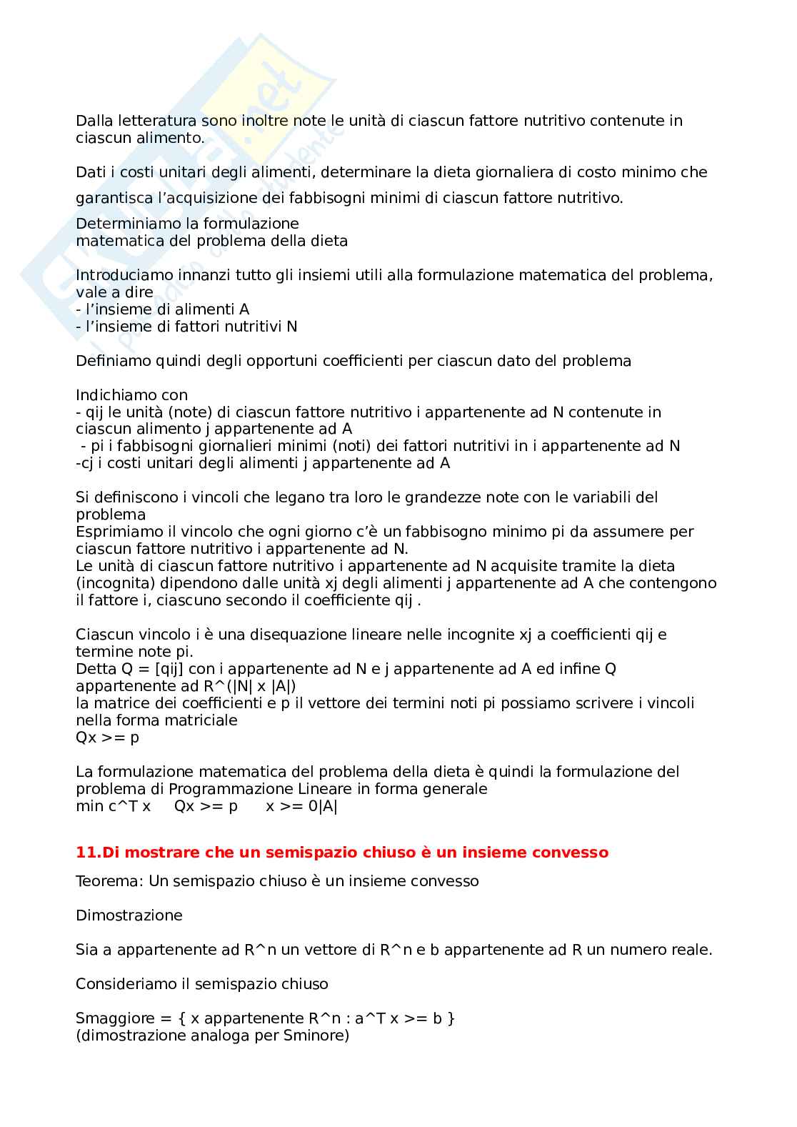 Ricerca operativa - Paniere compilato Pag. 81