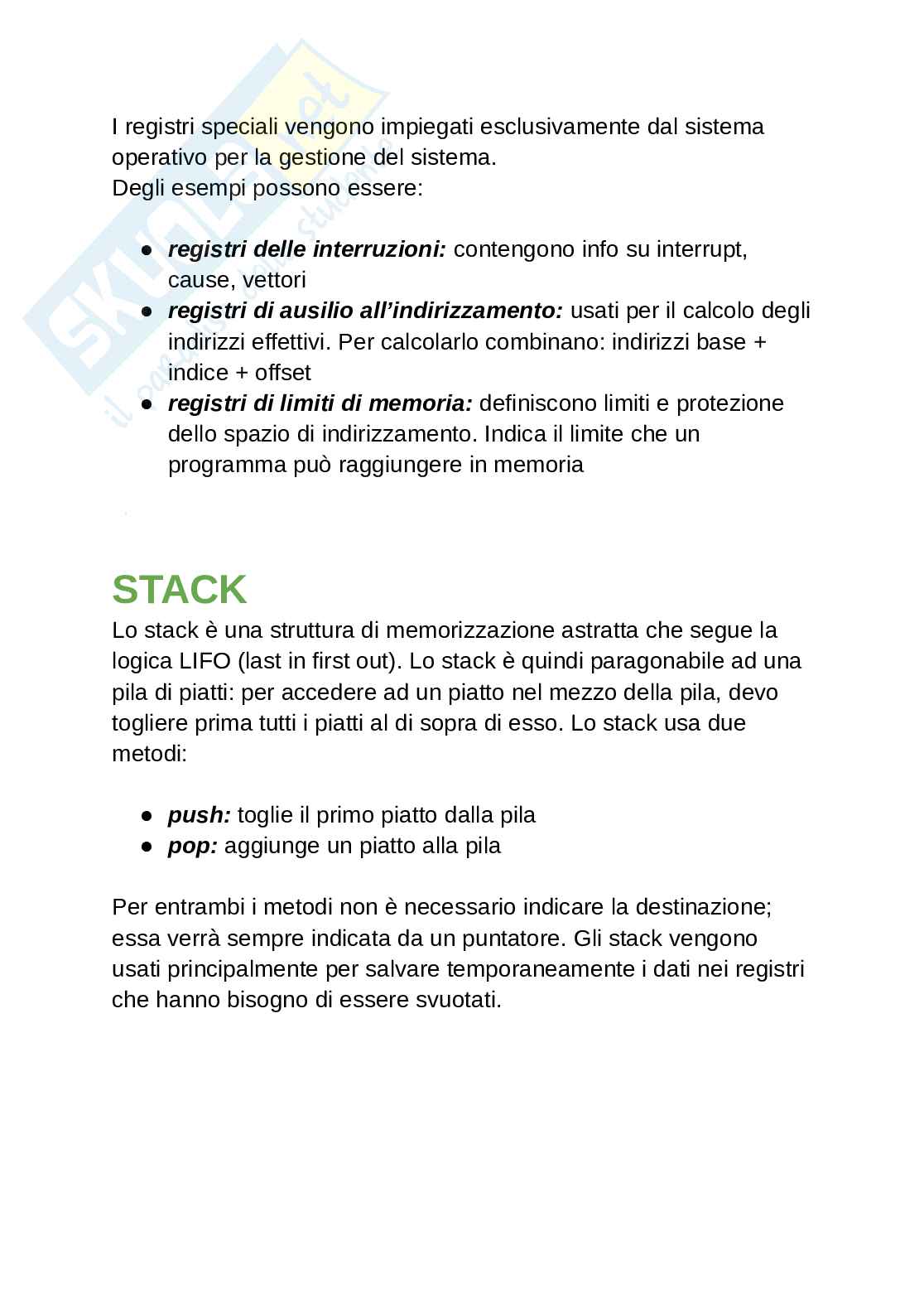 Appunti sulla struttura del processore Pag. 6