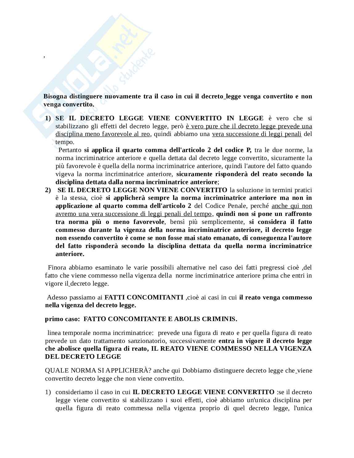 Riassunto esame Diritto Penale, Prof. Masarone Valentina, libro consigliato Manuale diritto penale, Fiore Pag. 6