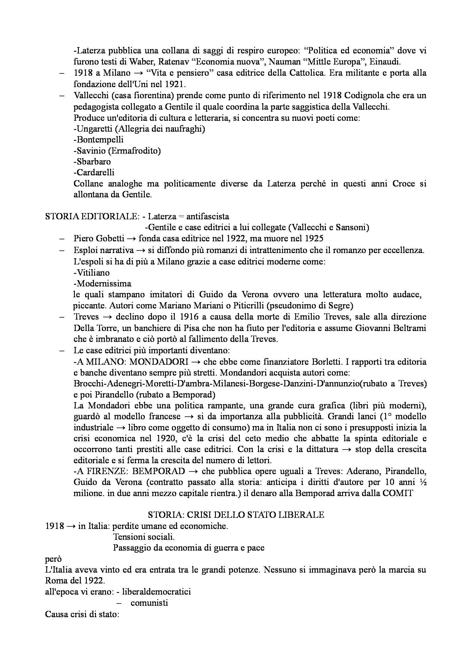 Storia della cultura contemporanea - Appunti Pag. 21