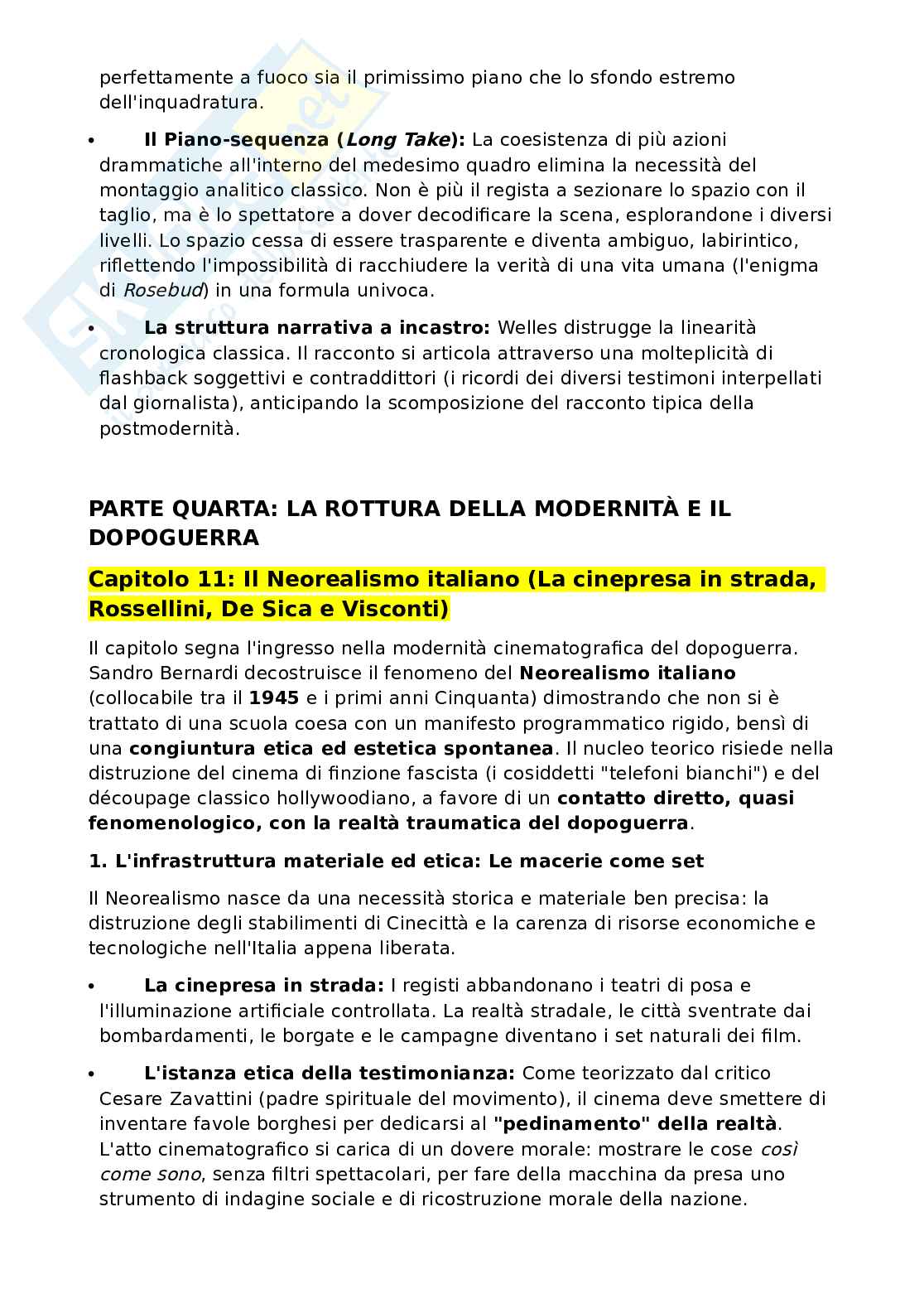 Riassunto esame Storia delle teorie del cinema, Prof. Vitella Federico, libro consigliato L'avventura del cinematografo. Storia di un'arte e di un linguaggio, Bernardi Pag. 21