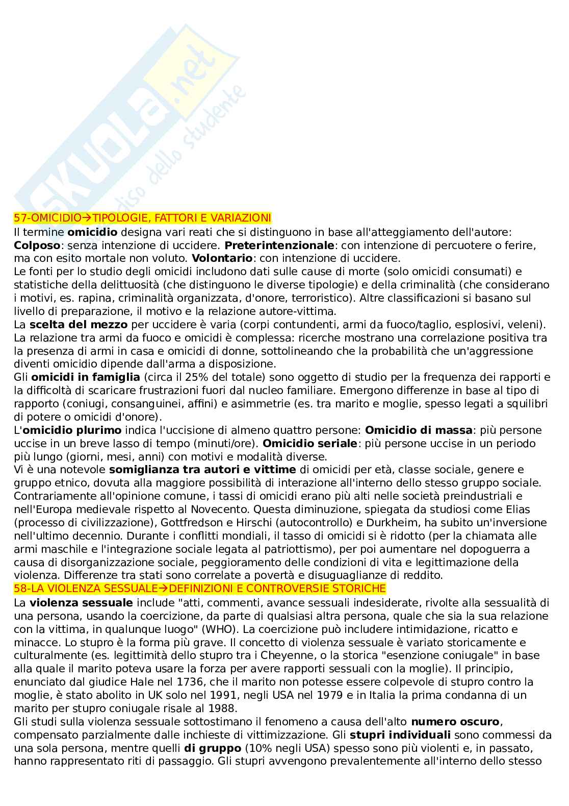 Appunti lezioni Sociologia della devianza Pag. 16