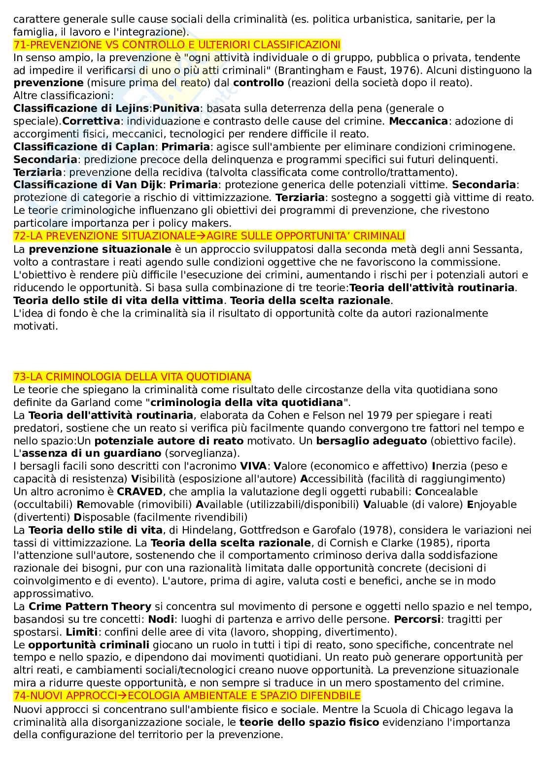 Appunti lezioni Sociologia della devianza Pag. 21