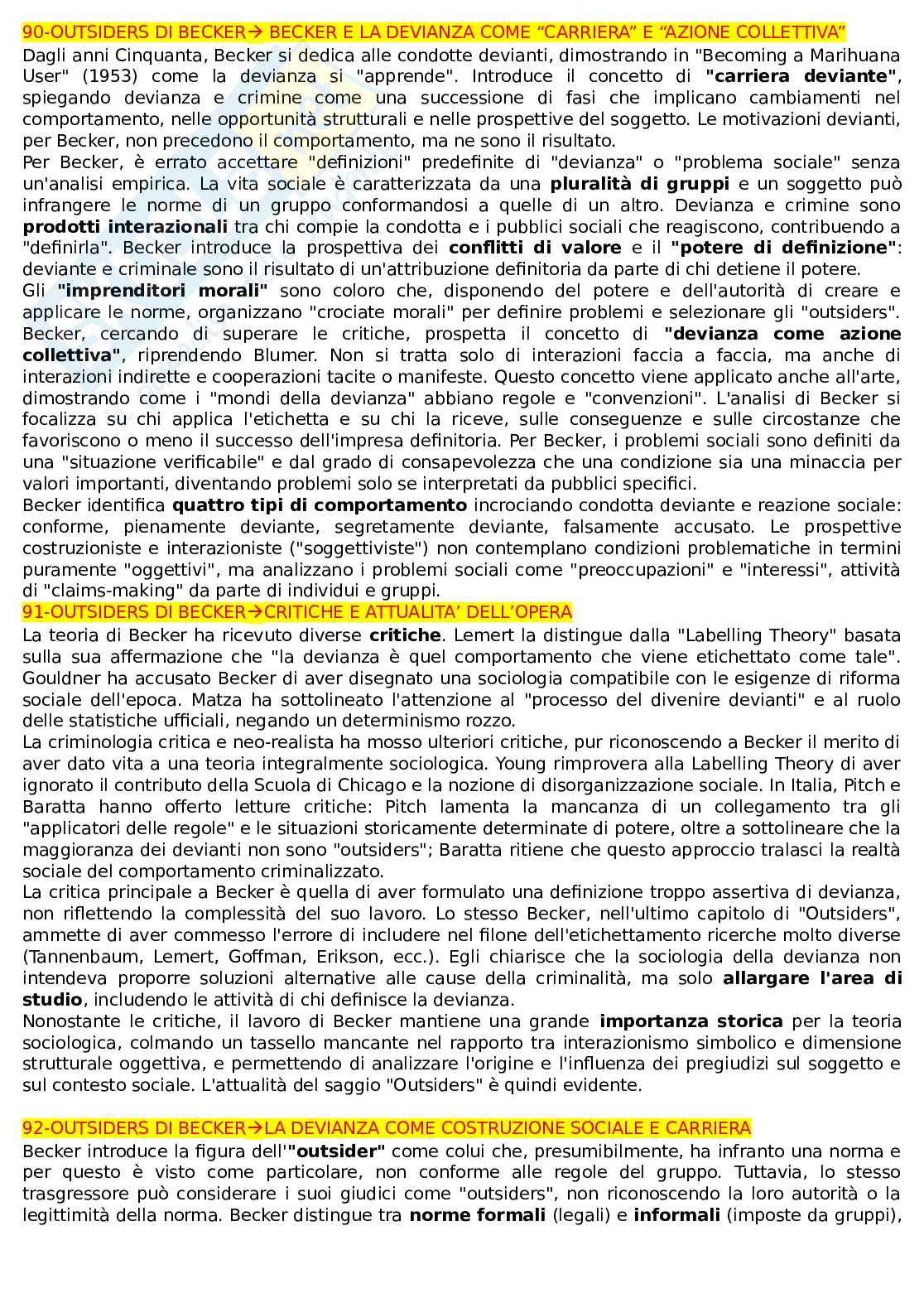 Appunti lezioni Sociologia della devianza Pag. 26