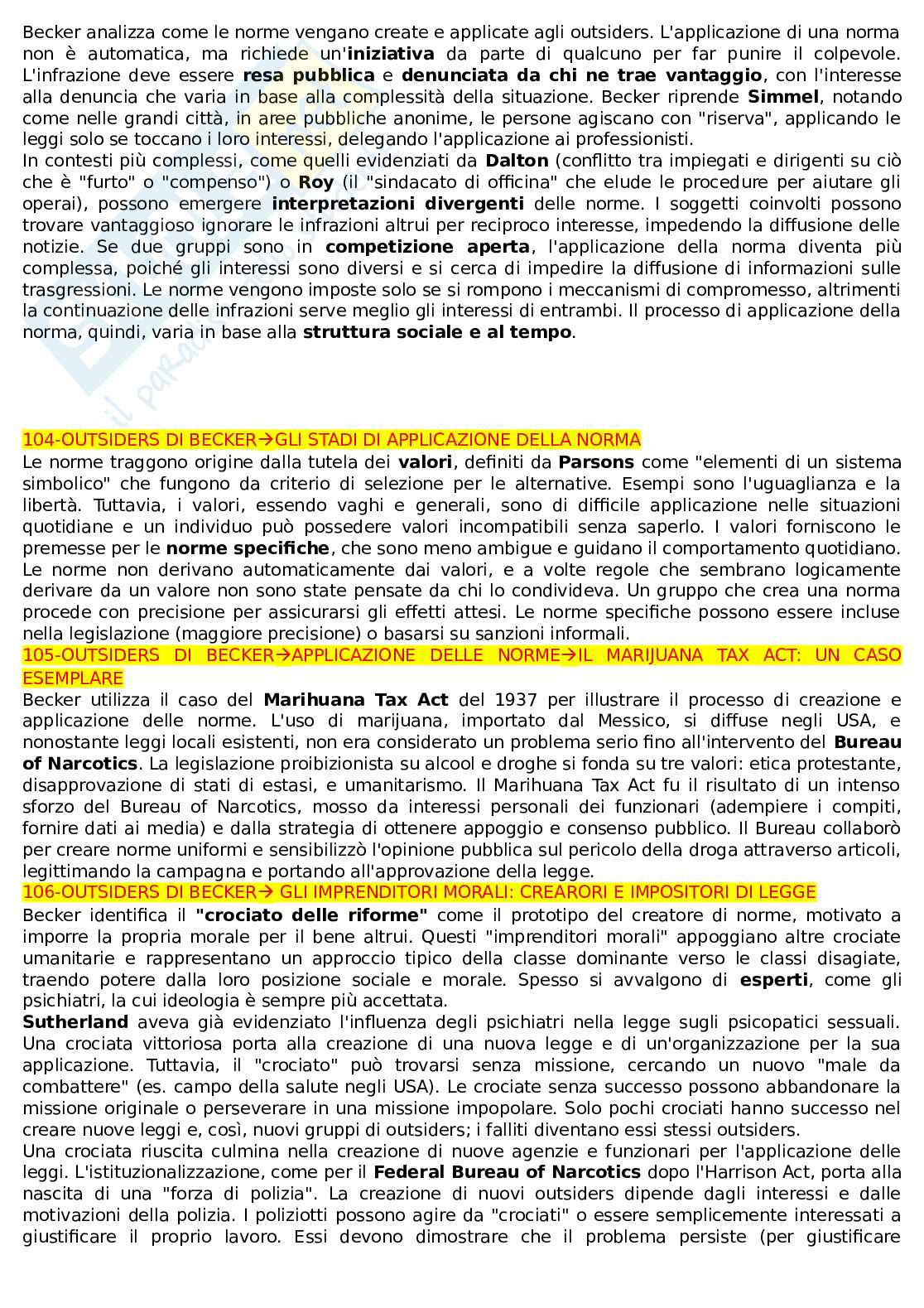 Appunti lezioni Sociologia della devianza Pag. 31