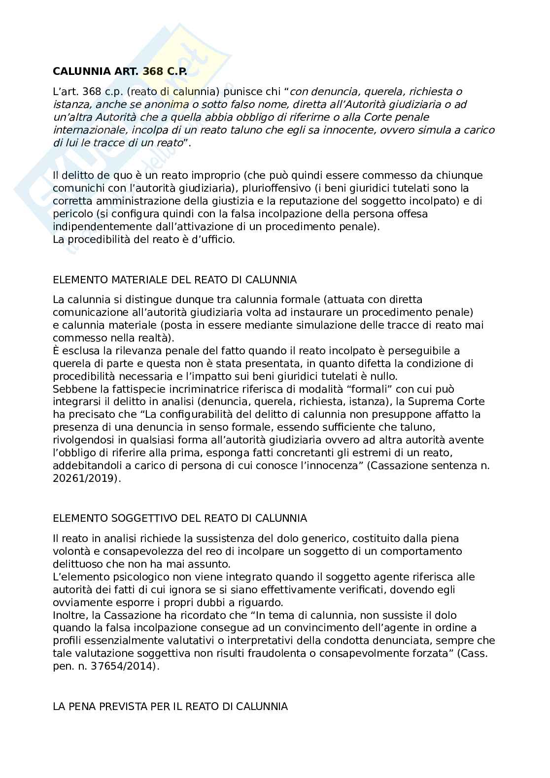 Diritto penale parte speciale Pag. 1