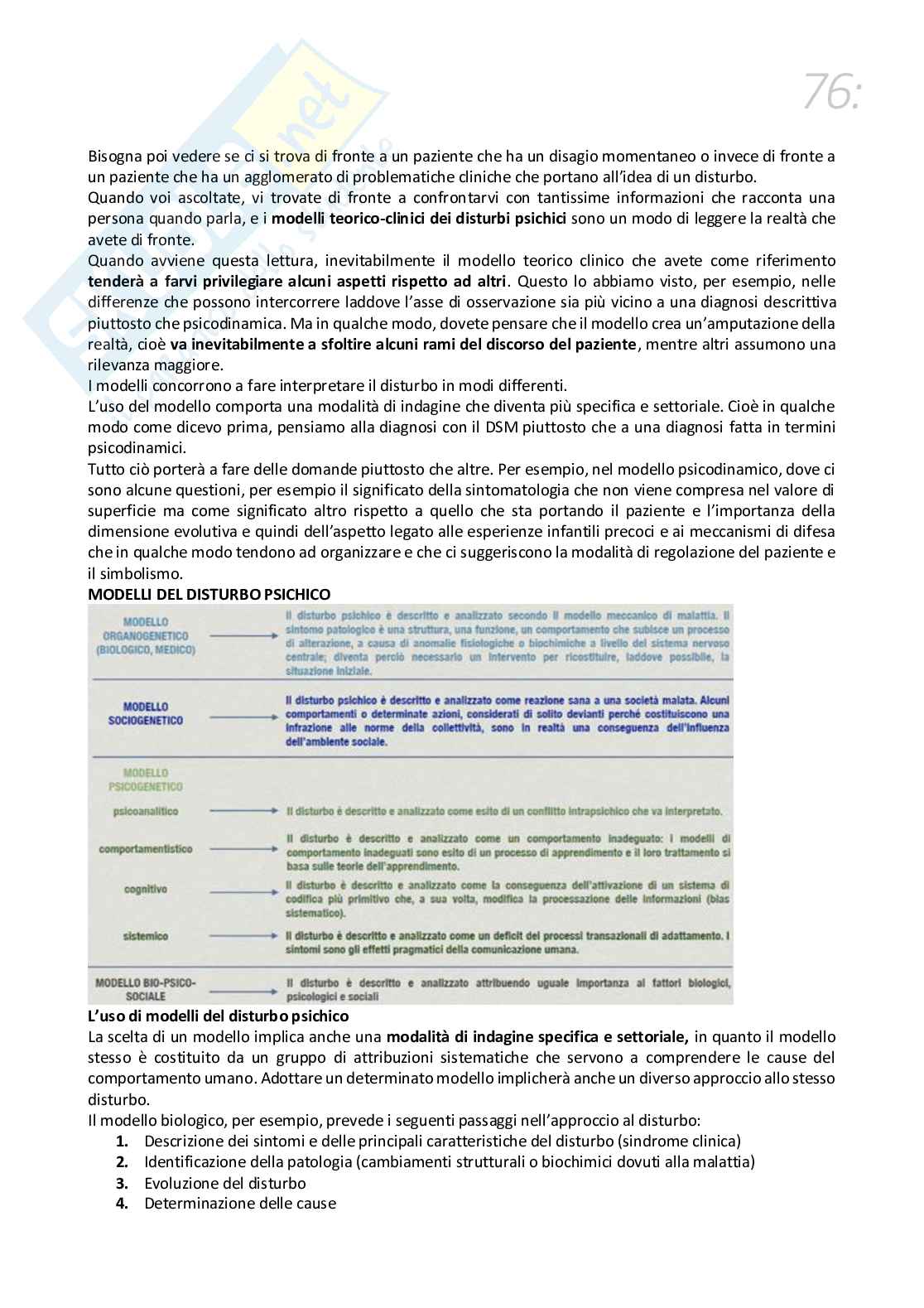 Appunti di Teorie e tecniche del colloquio psicologico Pag. 76