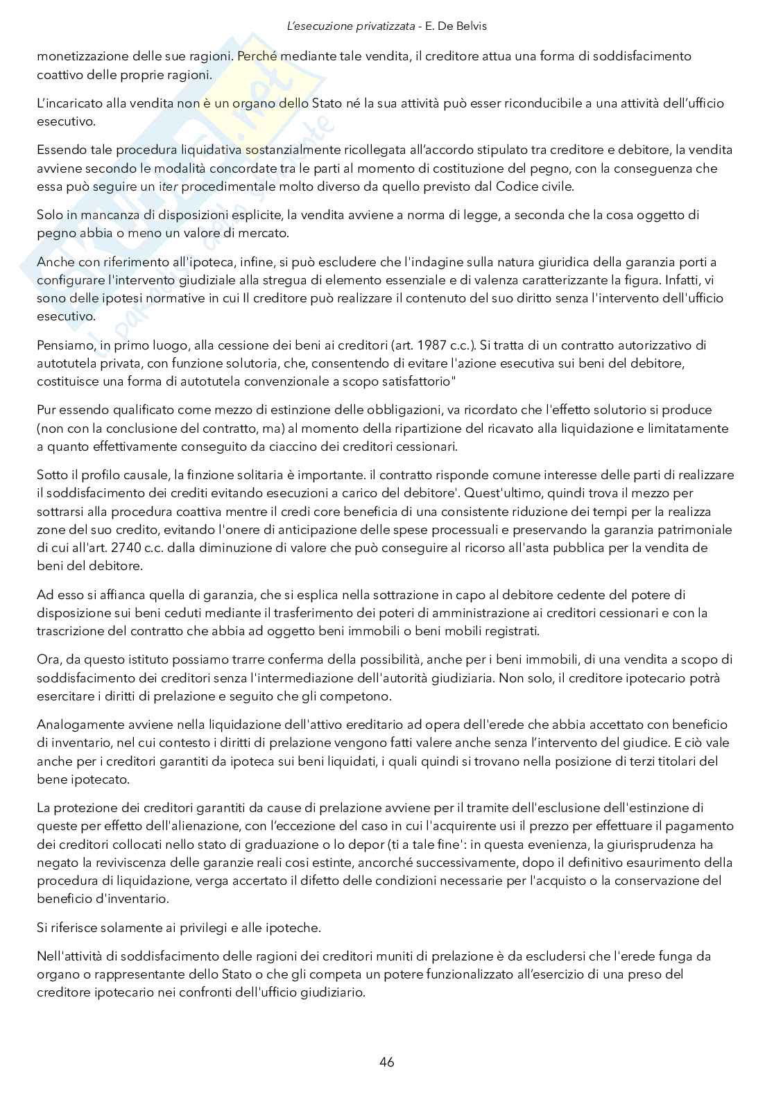 Civile esecuzione forzata  Pag. 46