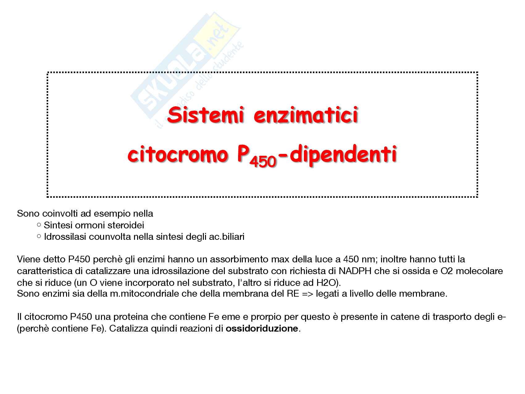 20 Sistemi enzimatici citocromo P450 dipendenti Pag. 1