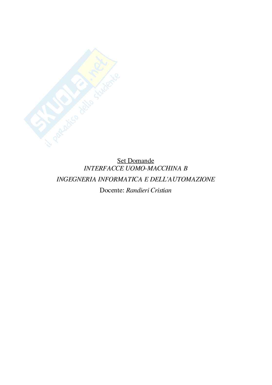 Paniere completo di Interfacce uomo-macchina b (2025) - Risposte multiple e aperte Pag. 2