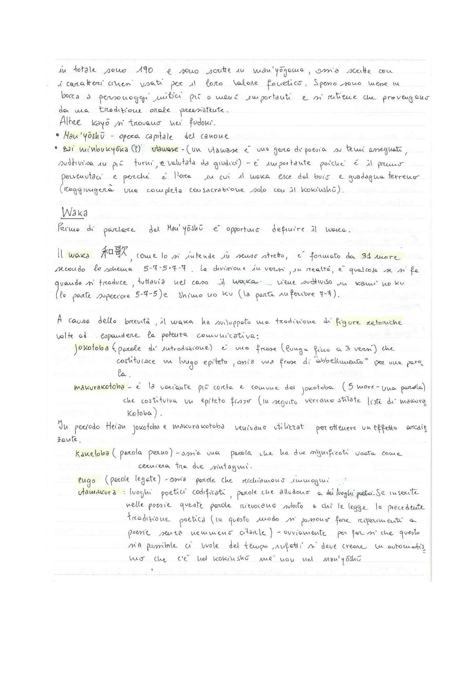 Letteratura giapponese I - Appunti Pag. 11