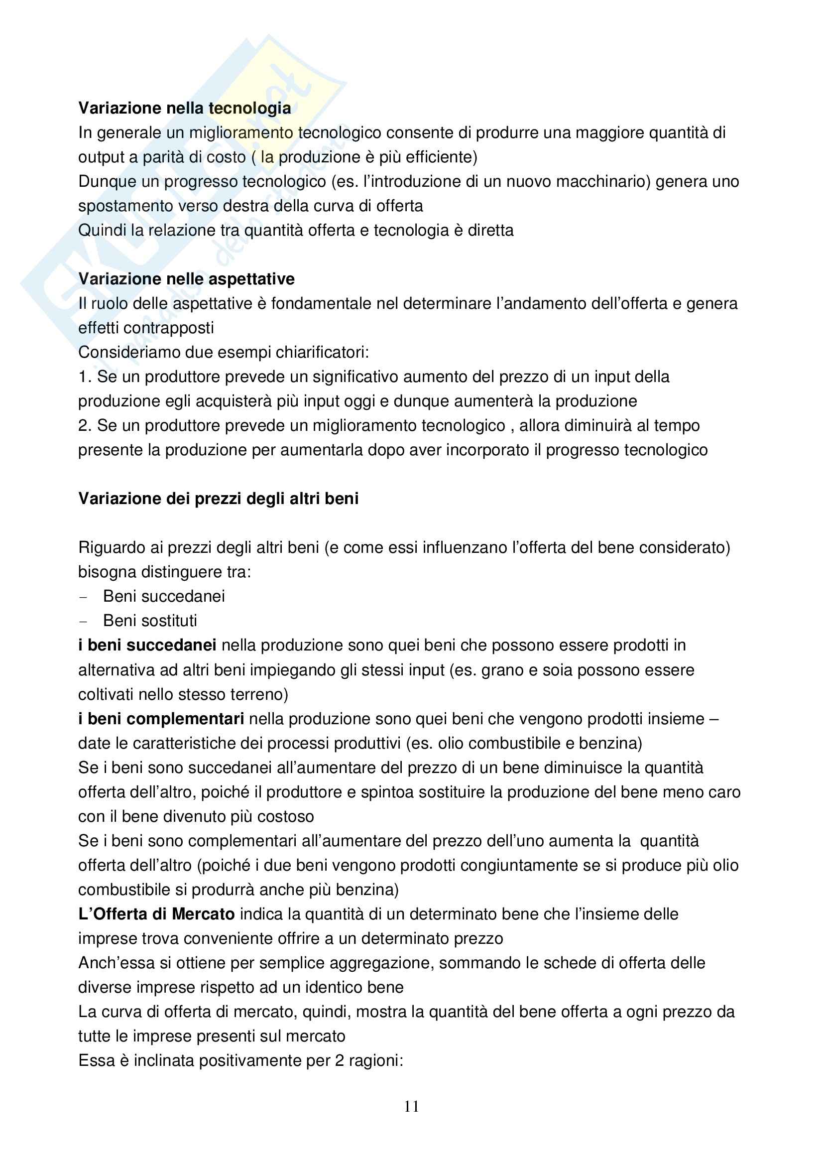 Microeconomia - teoria dell'Impresa - Appunti Pag. 11