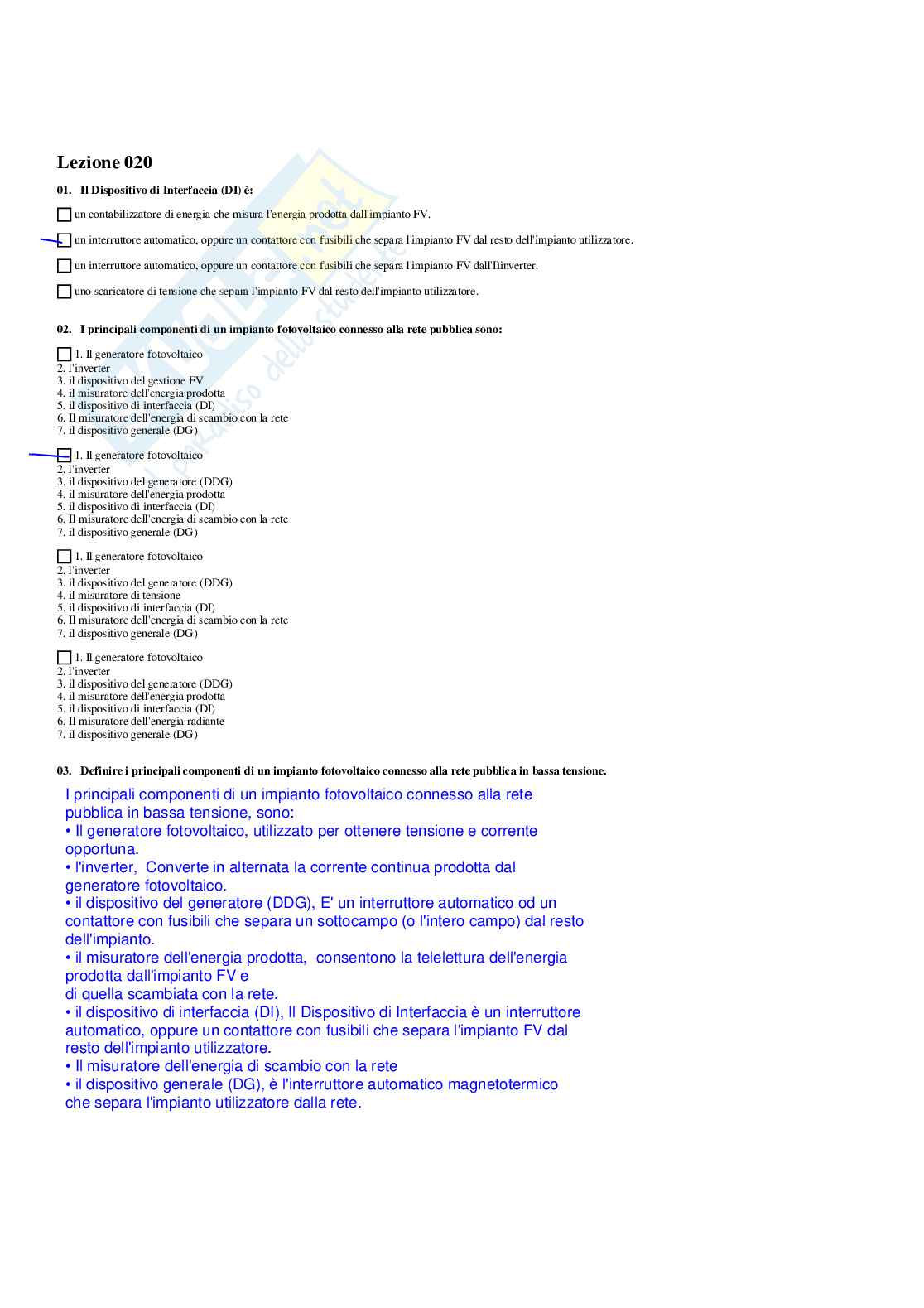 Paniere completo di Sistemi energetici per la mobilità sostenibile - Risposte multiple e aperte Pag. 21