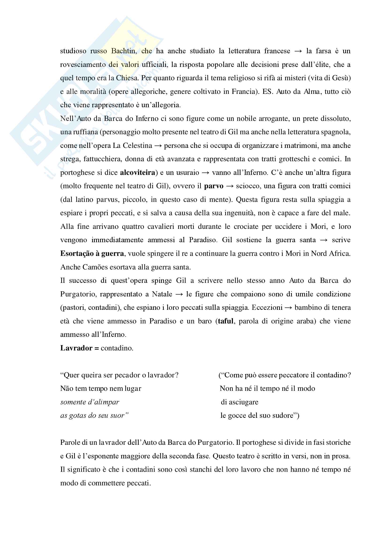 Letteratura portoghese parte istituzionale (Duecento-Settecento) Pag. 21