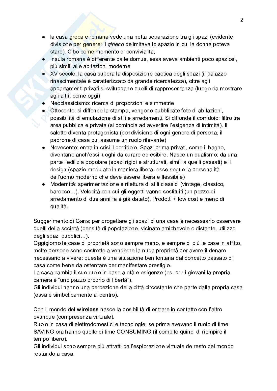 Riassunto esame Teoria e tecnica della comunicazione pubblicitaria, Prof. Casale Roberta, libro consigliato Da Home a house , Casale Pag. 2