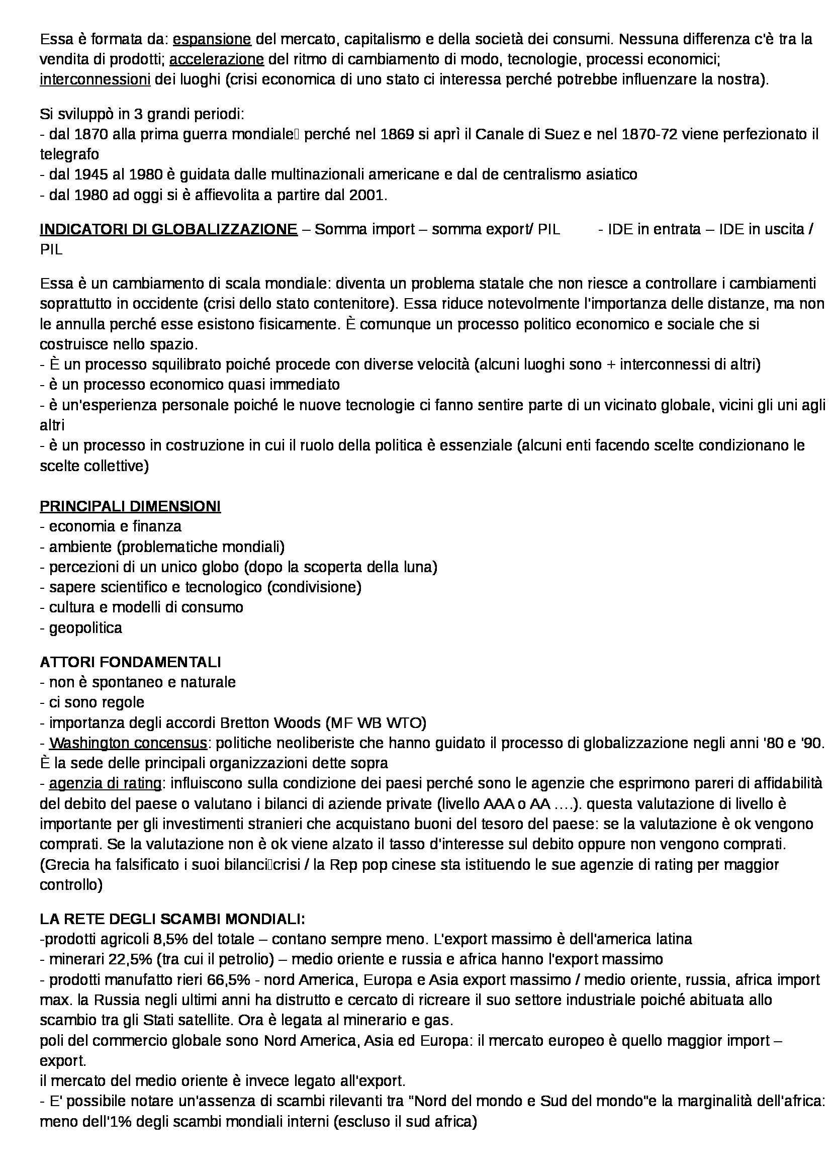 Geografia politico-economica - Appunti Pag. 2