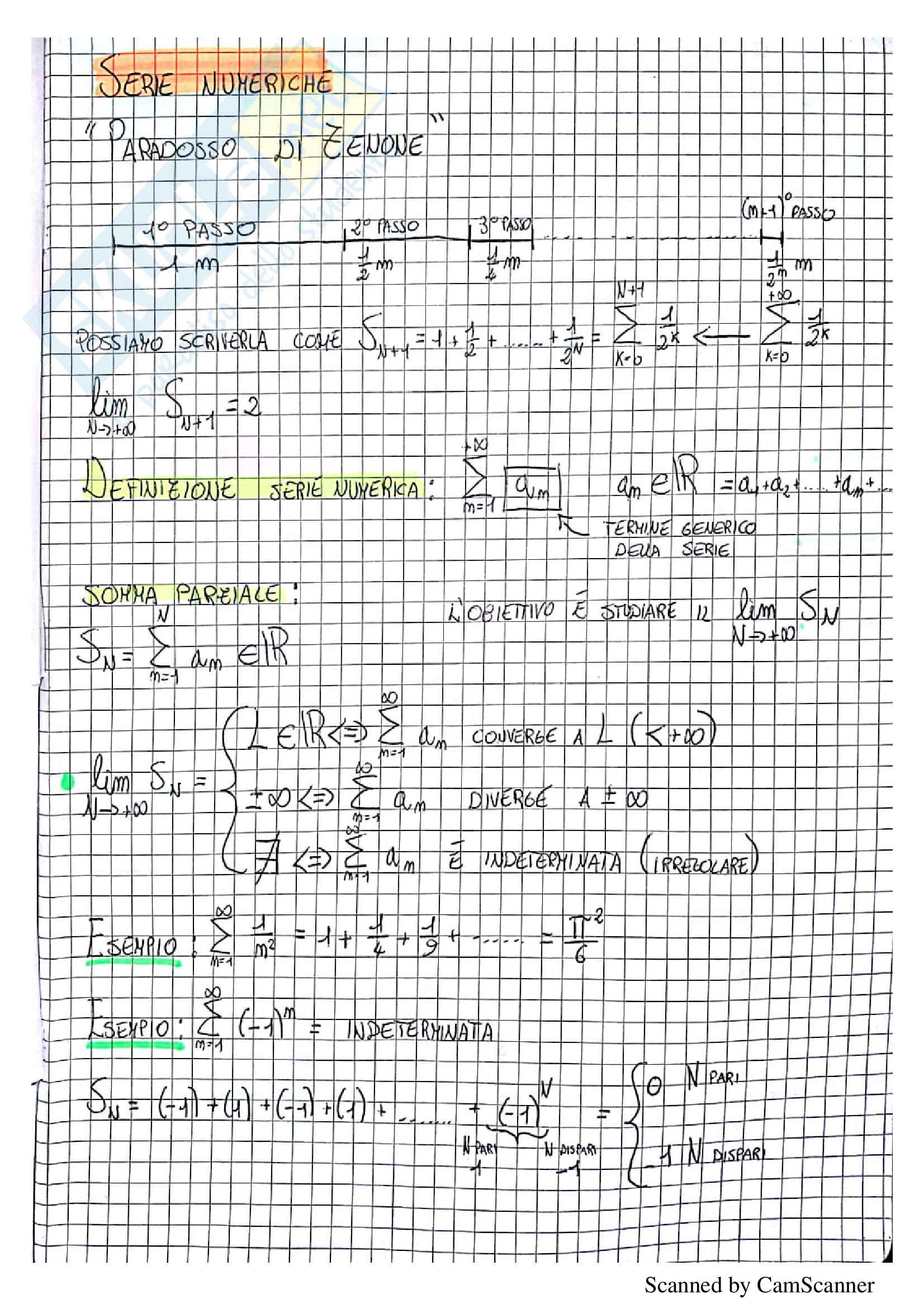 Analisi 2: primo quaderno Pag. 1