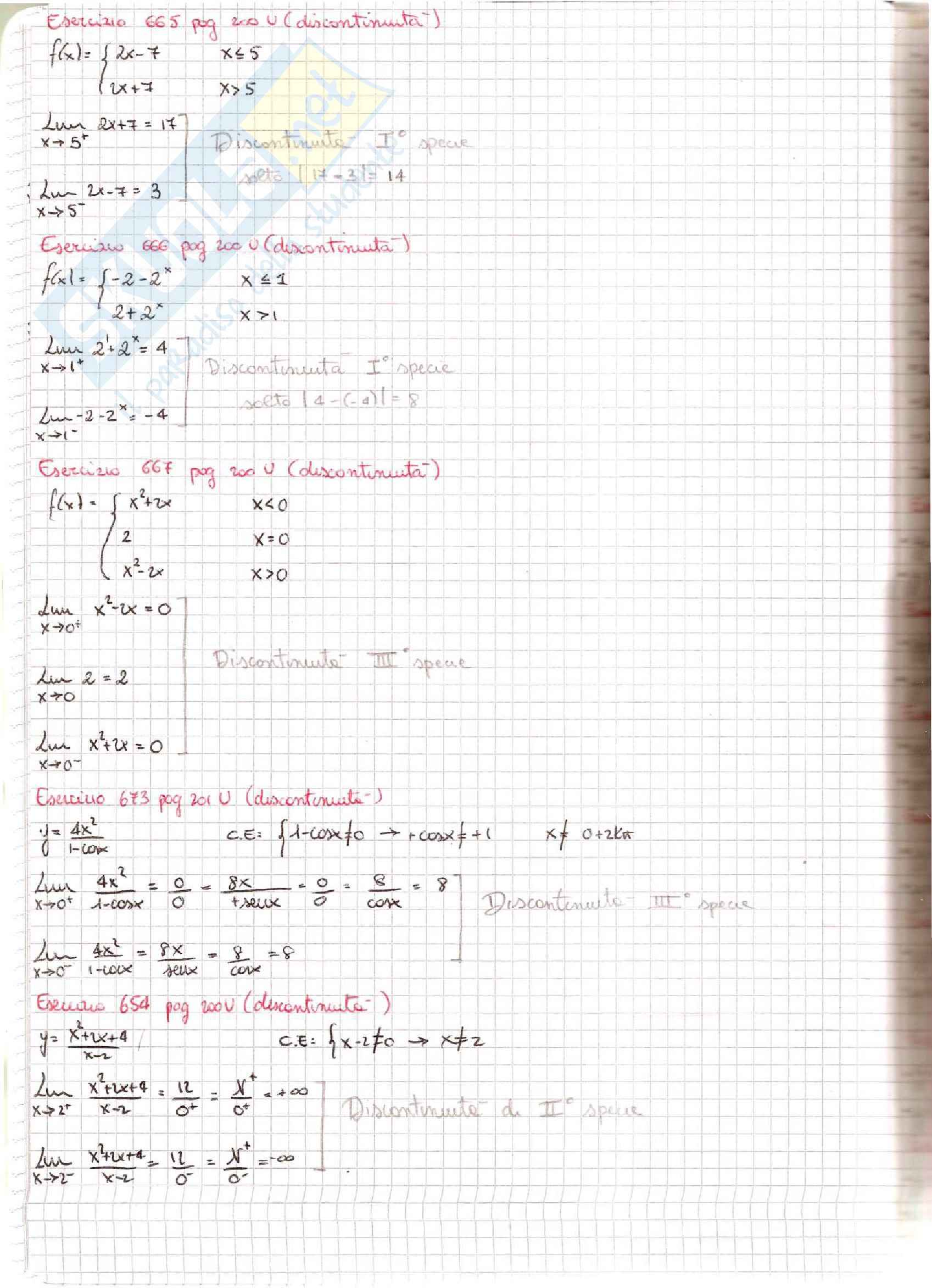 Analisi Matematica - Esercizi Pag. 16