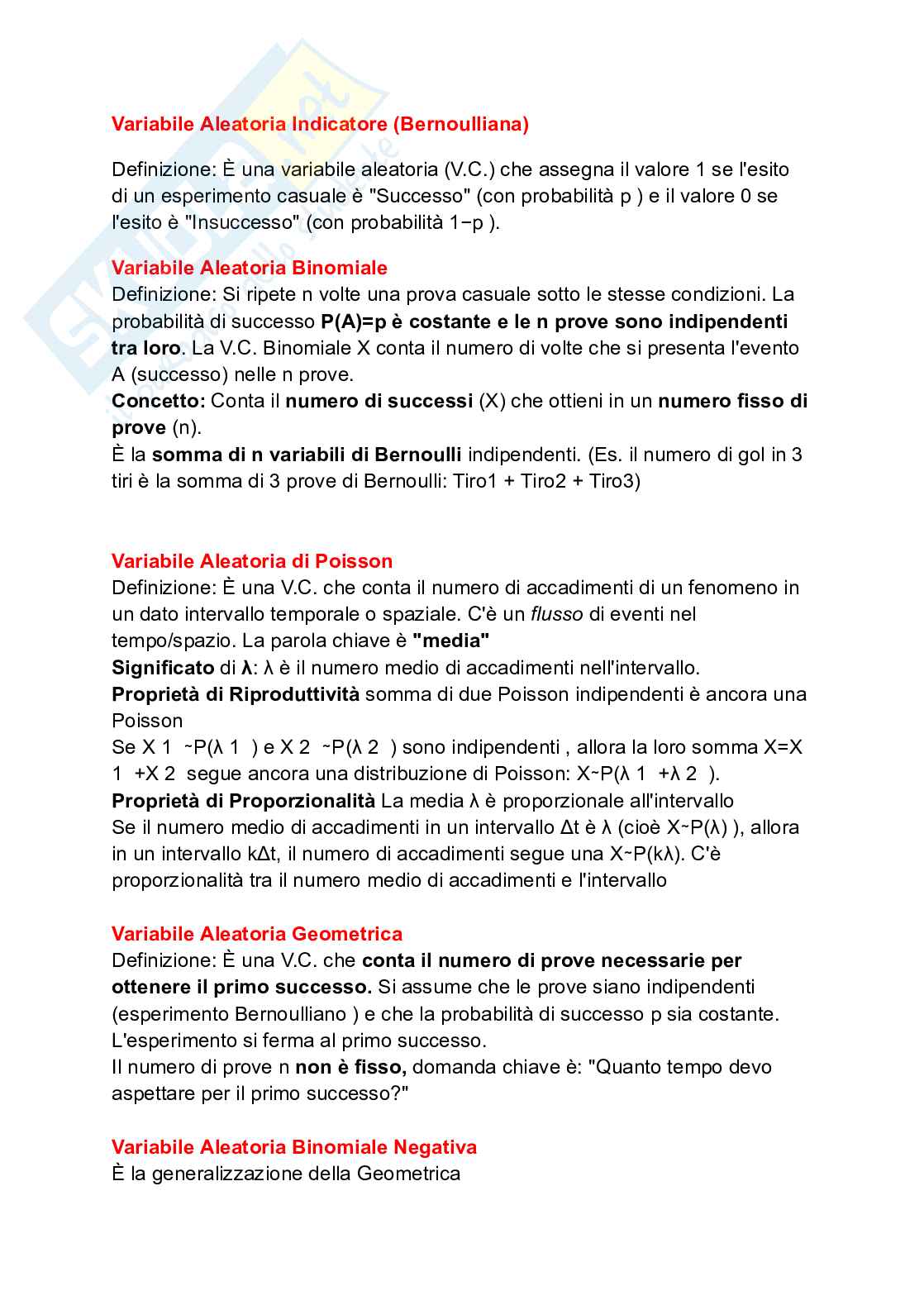 Primo parziale Metodi statistici Pag. 1