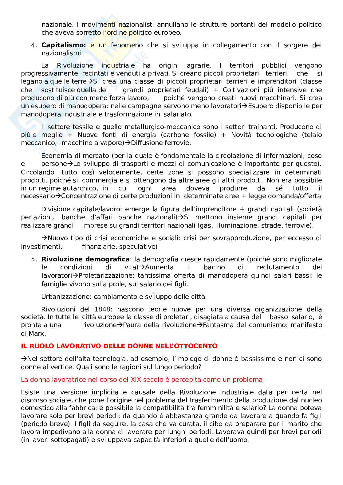 Appunti lezioni di Storia contemporanea Pag. 2