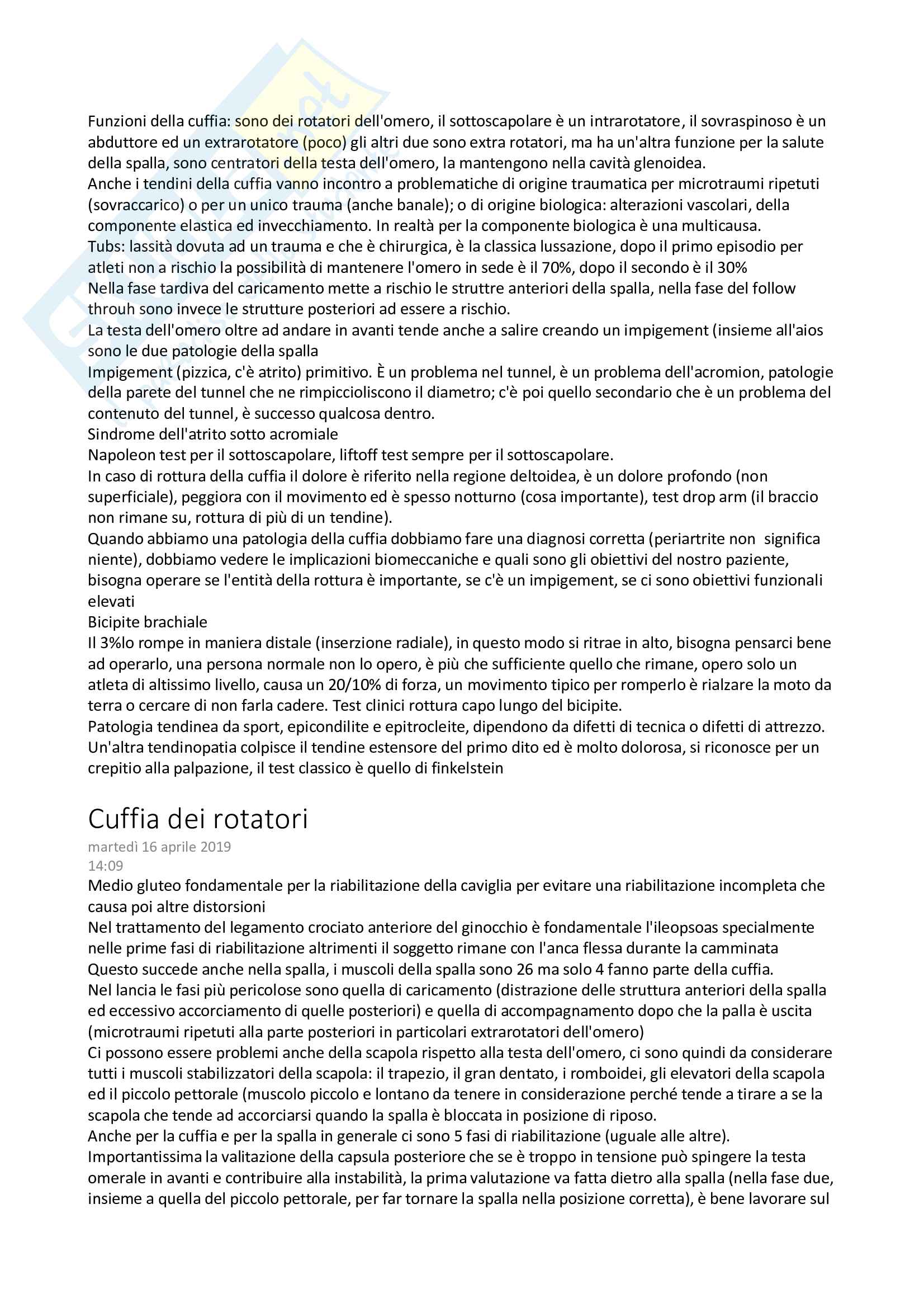 Traumatologia dello sport Pag. 6
