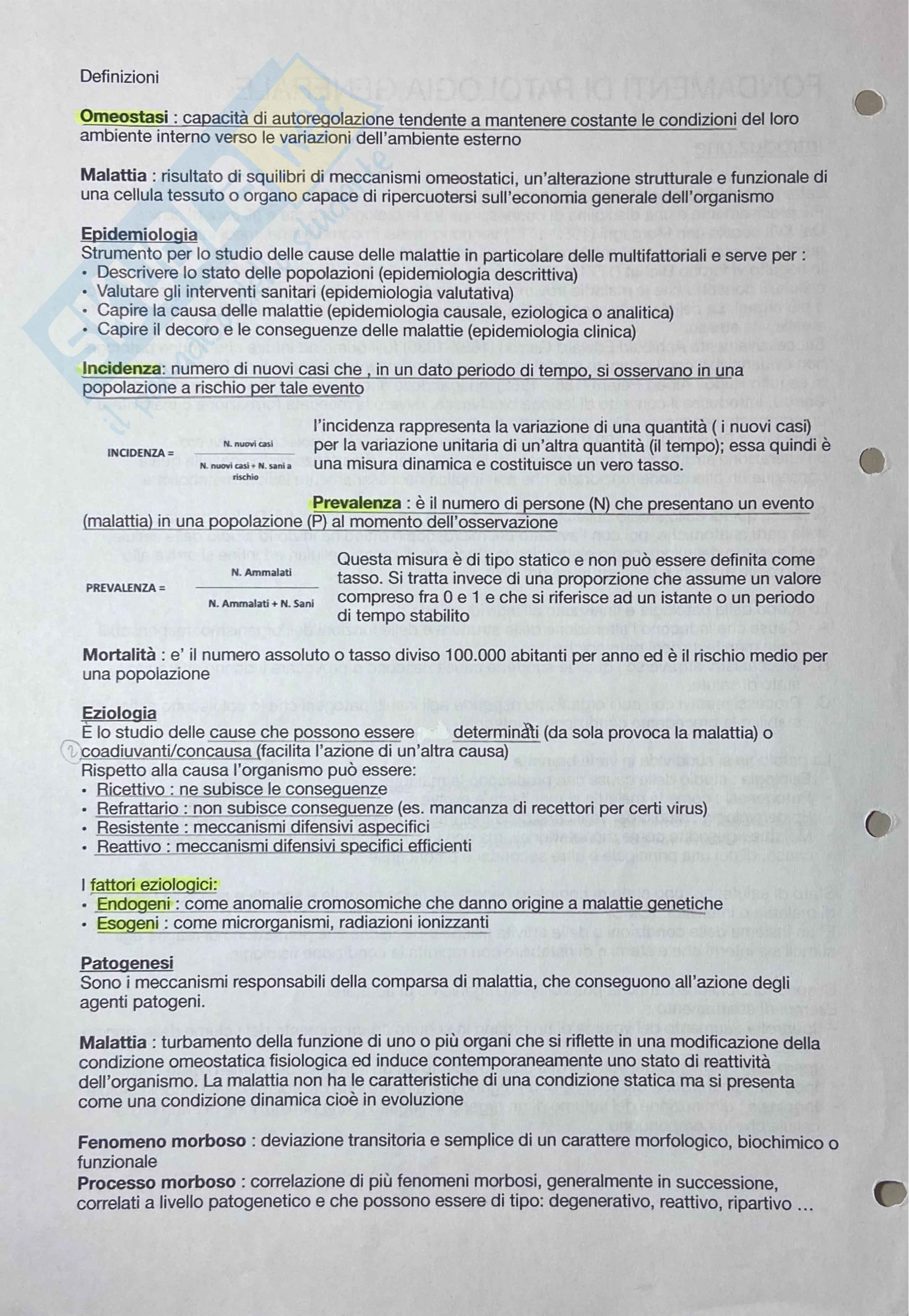 Fondamenti di patologia generale Pag. 2