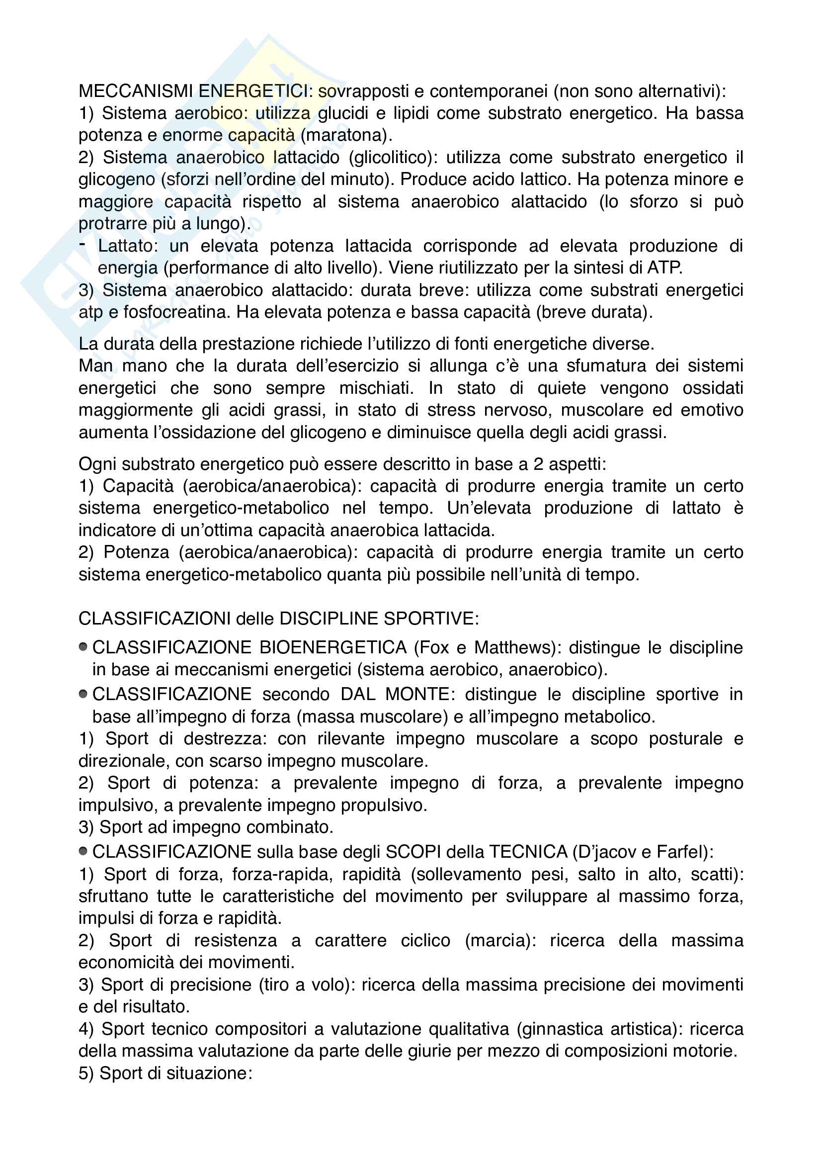 Teoria E Metodologia Dell Allenamento