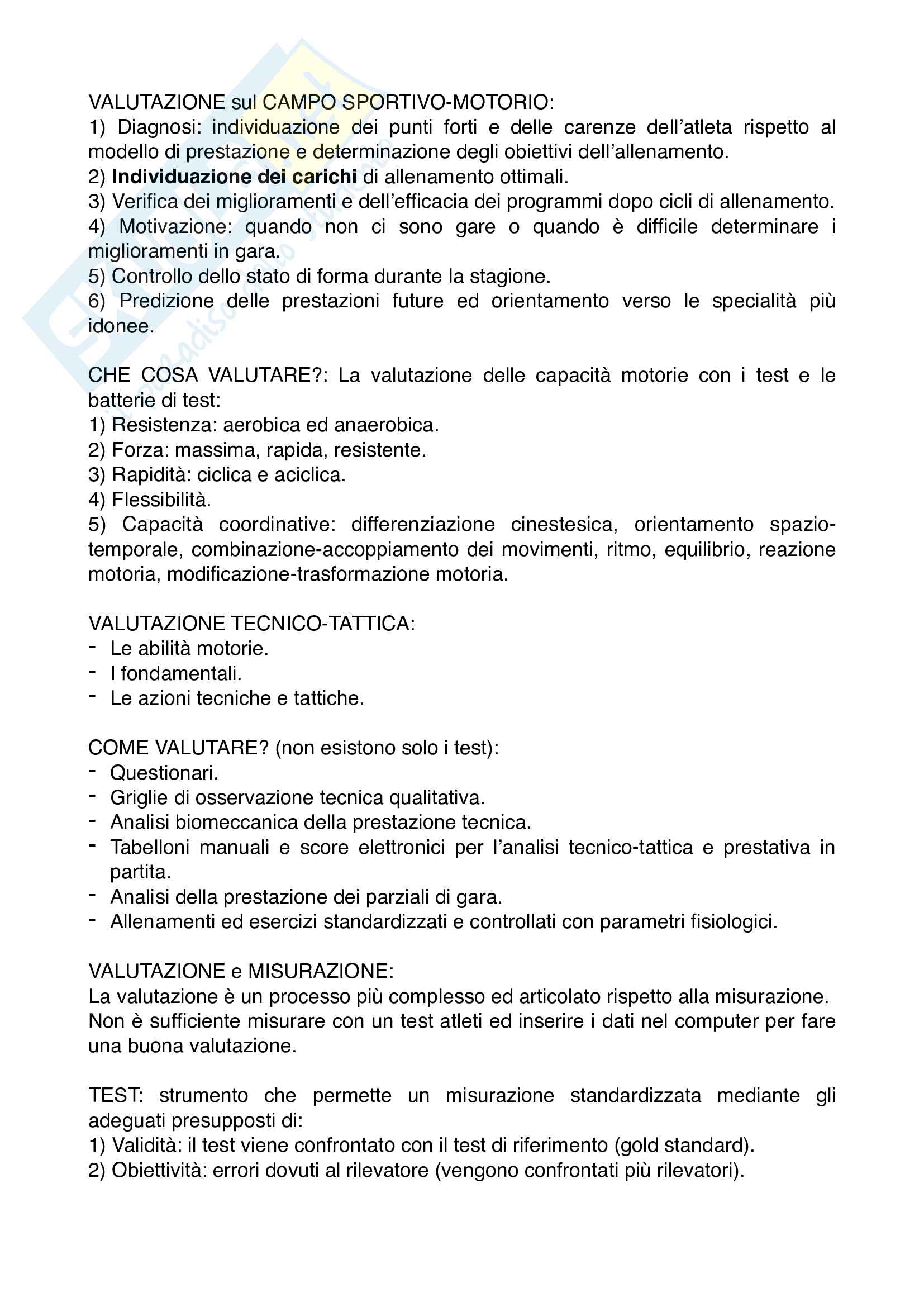 Teoria E Metodologia Dell Allenamento