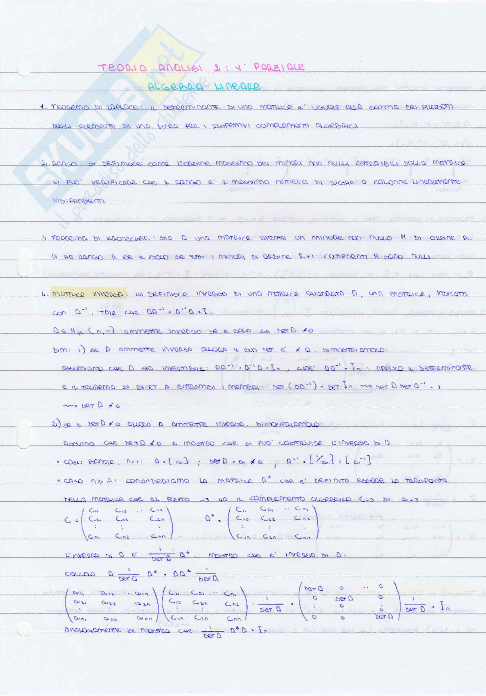 Analisi 2 teoria Pag. 1