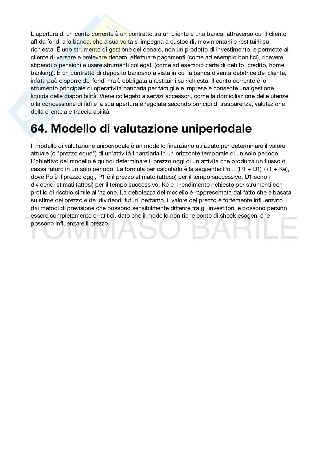 Domande e risposte per esame di Economia degli intermediari finanziari  Pag. 21