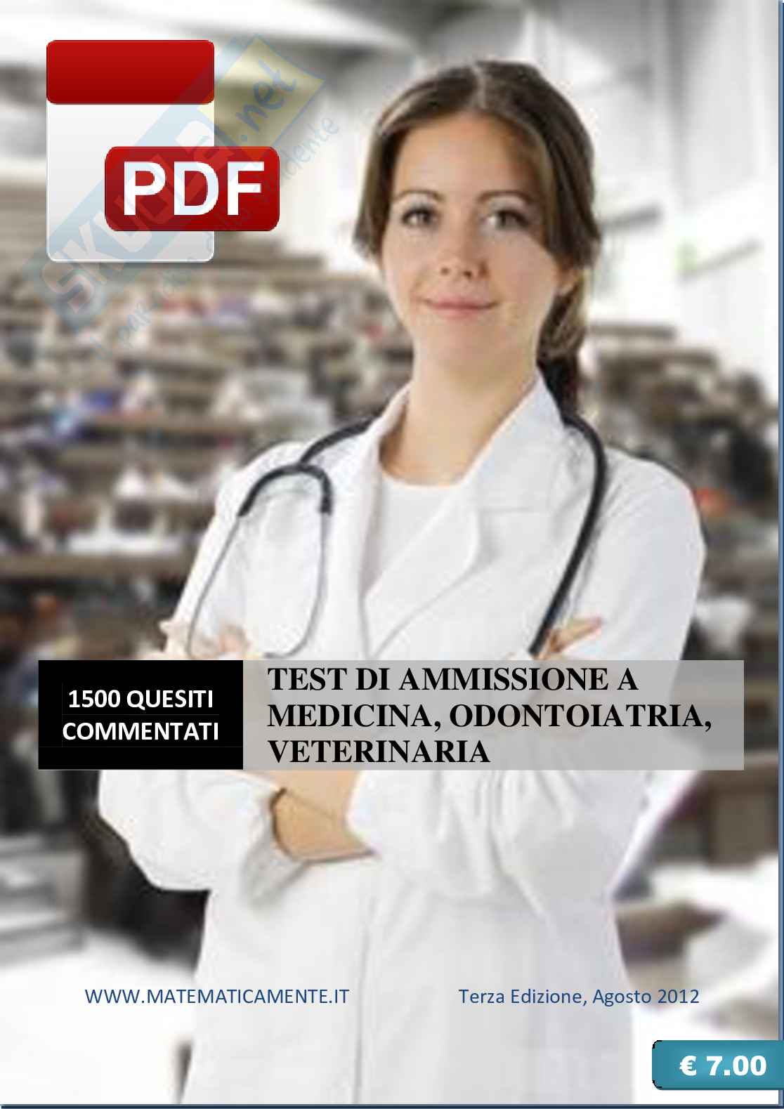 Test di ammissione a medicina, odontoiatria, veterinaria (ebook) Pag. 1