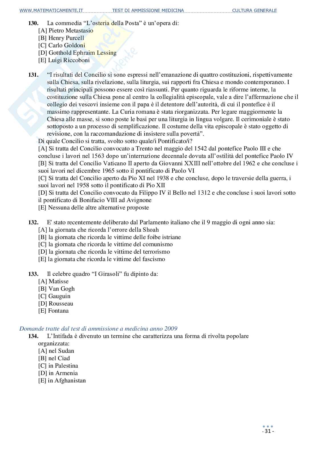 Test di ammissione a medicina, odontoiatria, veterinaria (ebook) Pag. 31